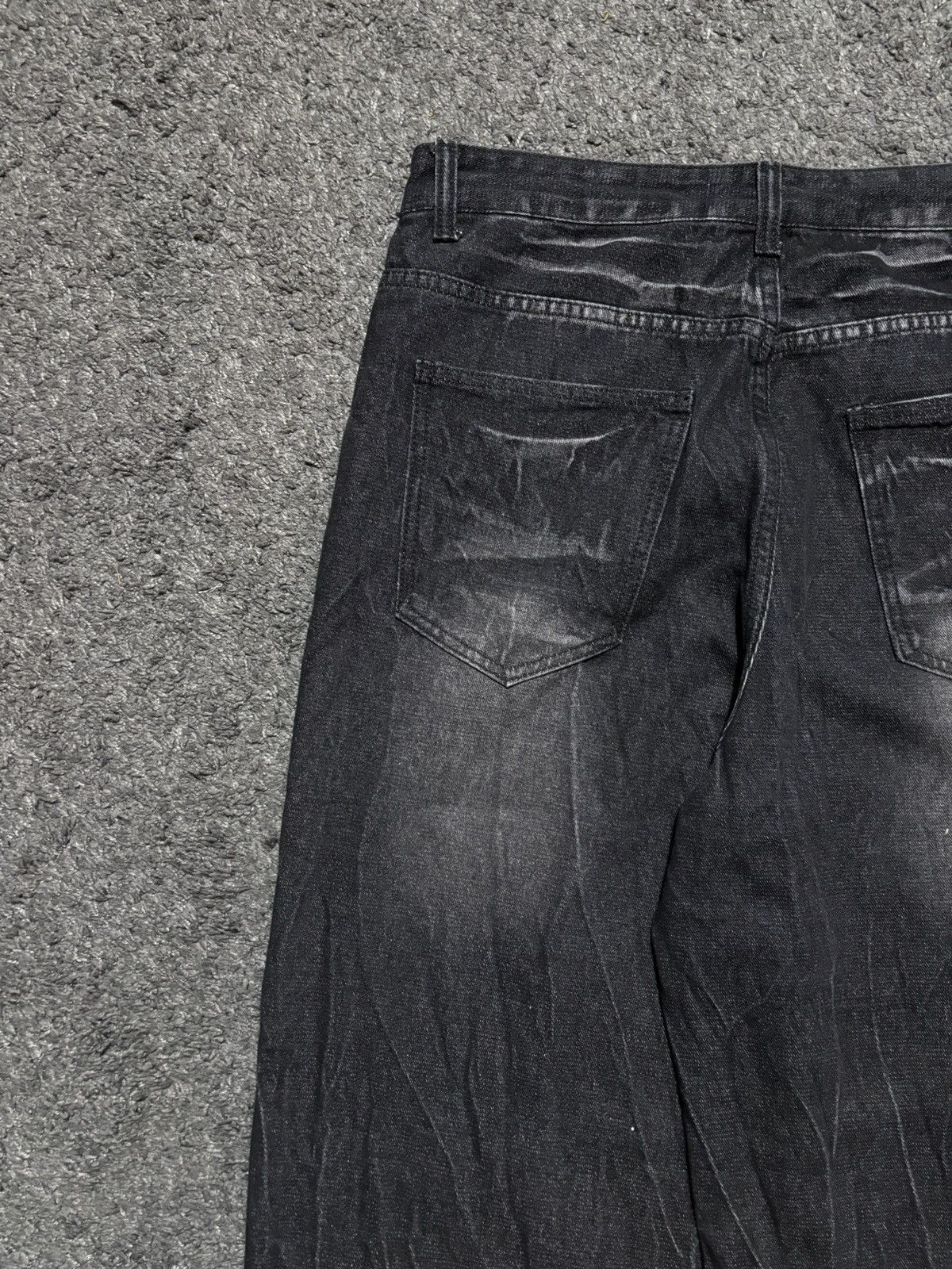 JNCO Vintage very rare wavy gradiant black washed baggy jeans Size US 32 / EU 48 - 16 Thumbnail