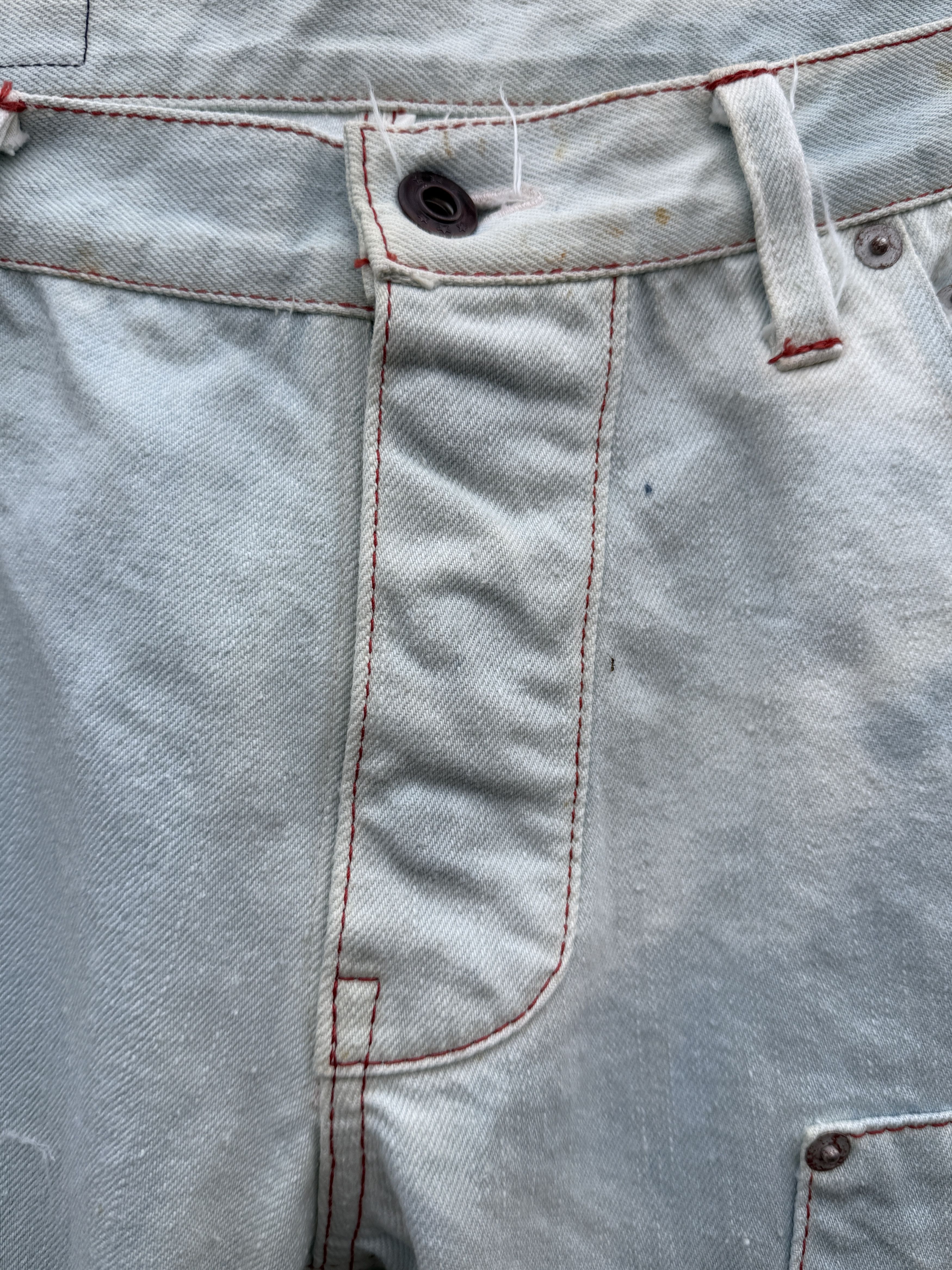 Other Vimeux Bleached Double Front Jeans Size US 34 / EU 50 - 4 Thumbnail