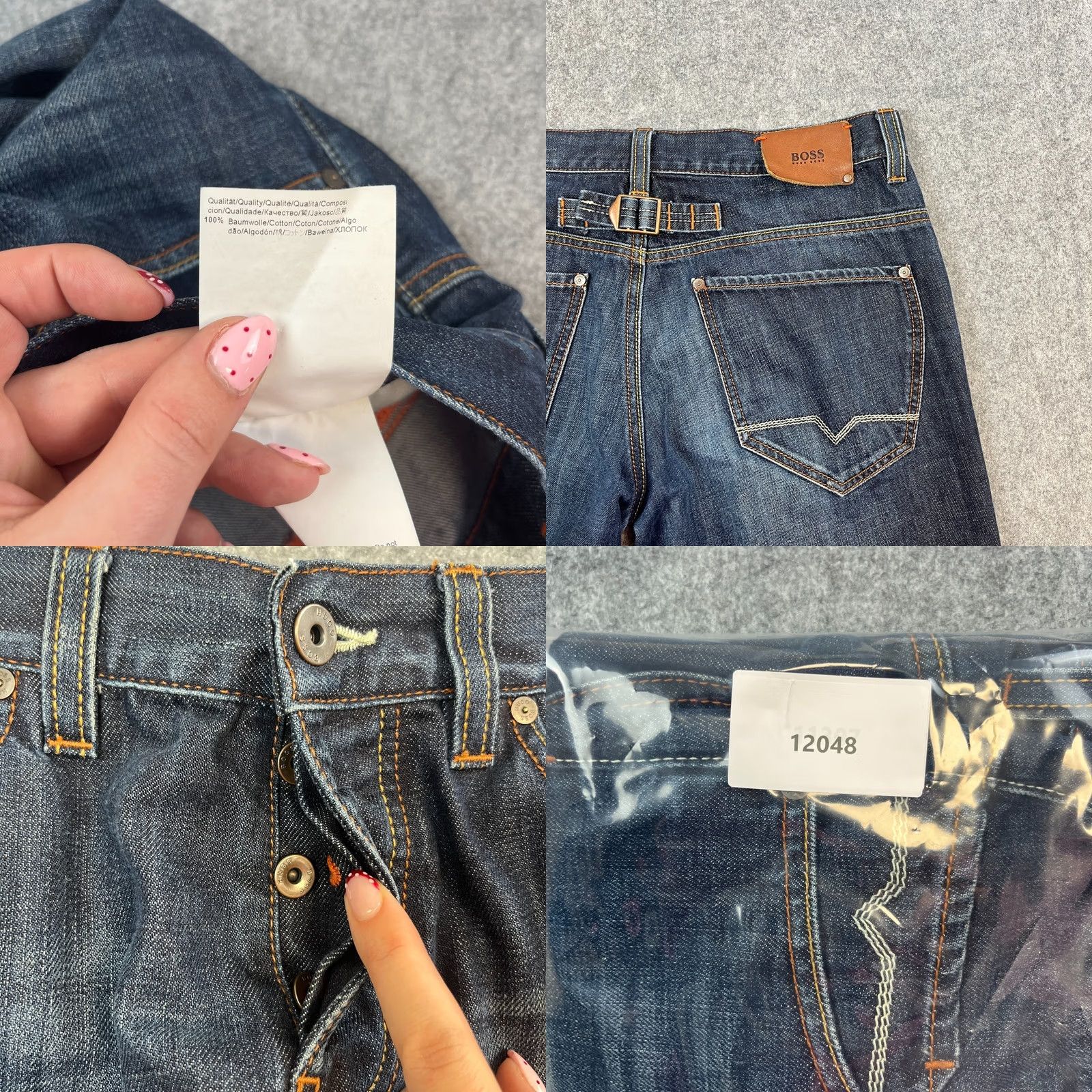 Hugo Boss HUGO BOSS Jeans Regular Straight 34 32 Dark Wash Blue Whiskers Jeans Mens Regular 34in 32in Denim 5-Pocket Design Cotton Fabric Wash Dark Vintage No Size US 34 / EU 50 - 8 Thumbnail