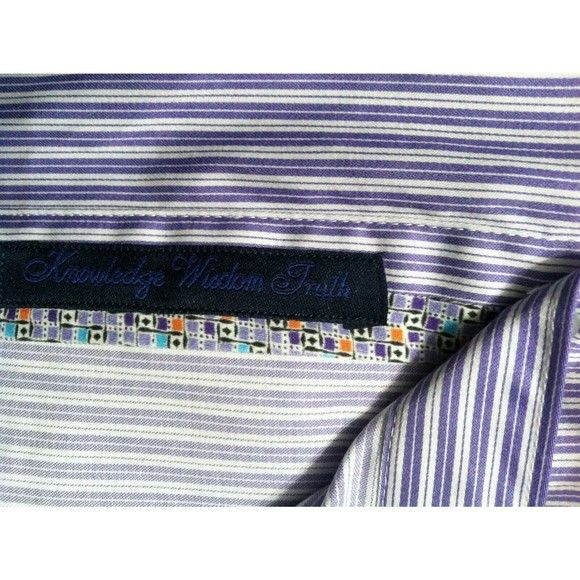 Robert Graham ROBERT GRAHAM MENS NEW LILAC 100%COTTON CASUAL SHIRT SIZE:S Size US S / EU 44-46 / 1 - 4 Thumbnail