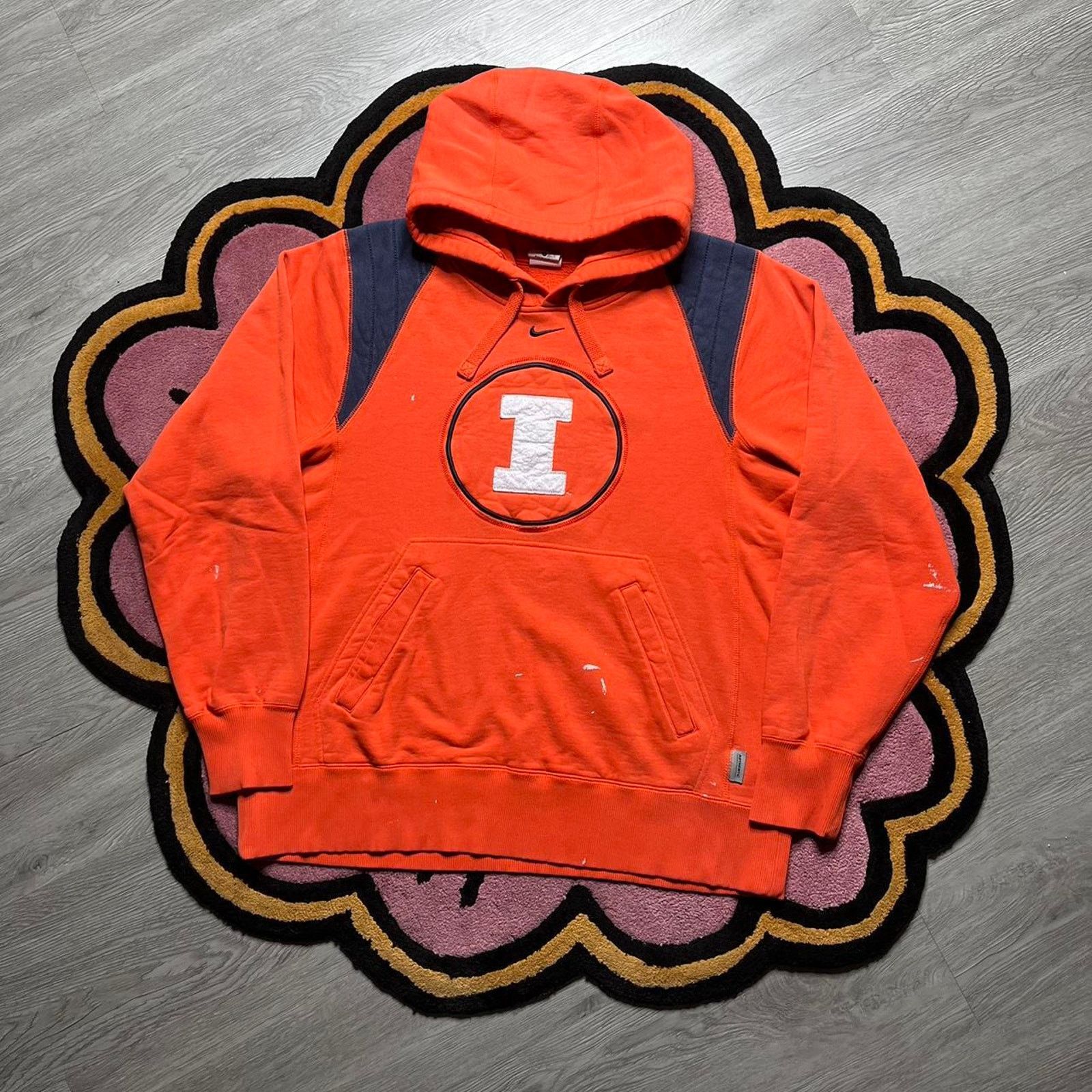 NCAA × Nike Nike Illinois University Center Swoosh Pullover Hoodie Small Size US S / EU 44-46 / 1 - 1 Thumbnail