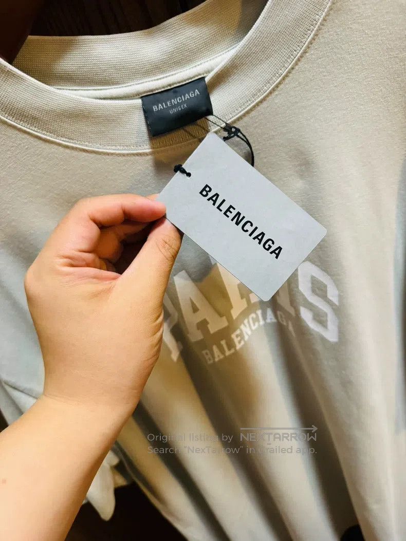Balenciaga Balenciaga Letter Printed Round Neck Short Sleeve T-Shirt Size M / US 6-8 / IT 42-44 - 4 Thumbnail