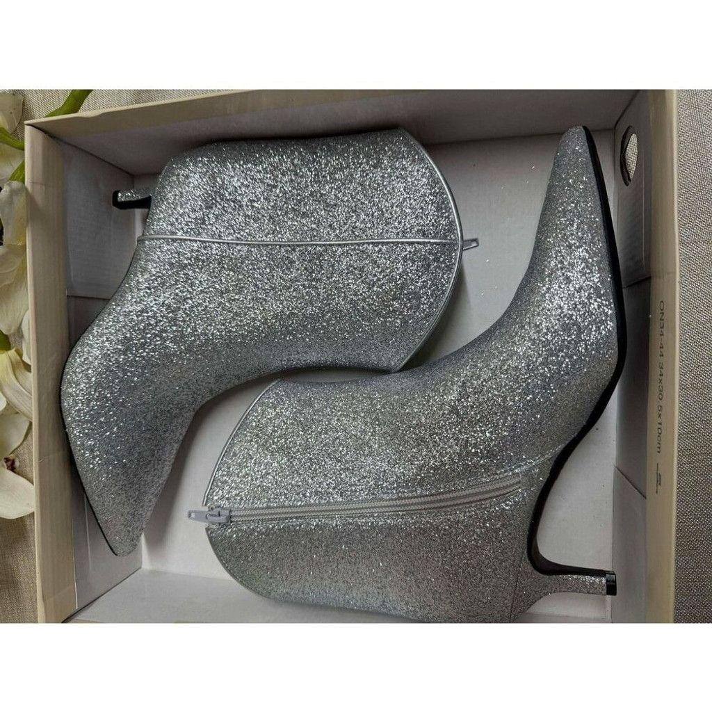 On On 34th Aatirap Tulip Silver Glittered Boots Size 8 Size US 8 / IT 38 - 6 Thumbnail
