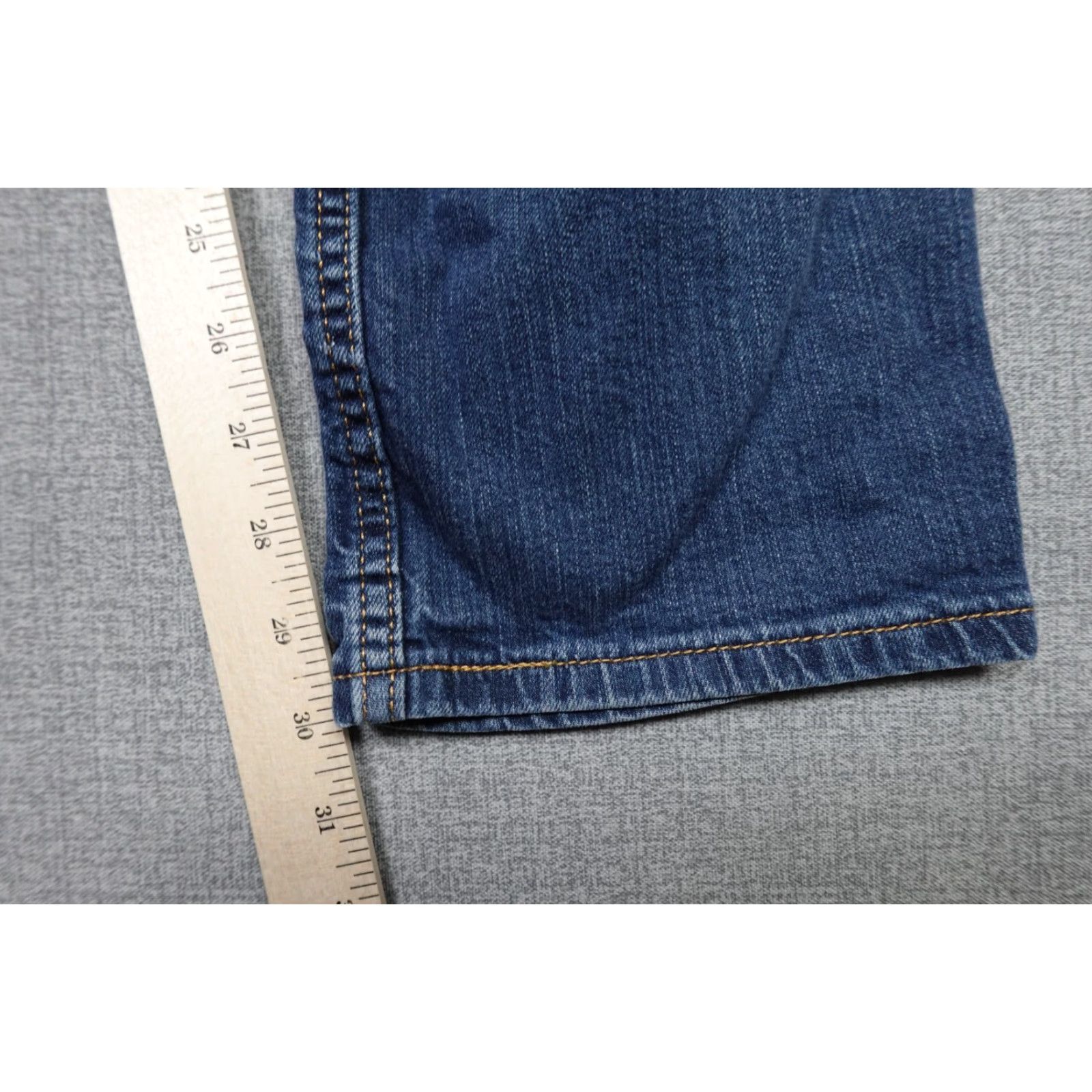 Levi's Levi's 513 Jeans Mens 31x30 Blue Slim Straight Dark Western Rancher Stretch Size US 31 - 7 Thumbnail