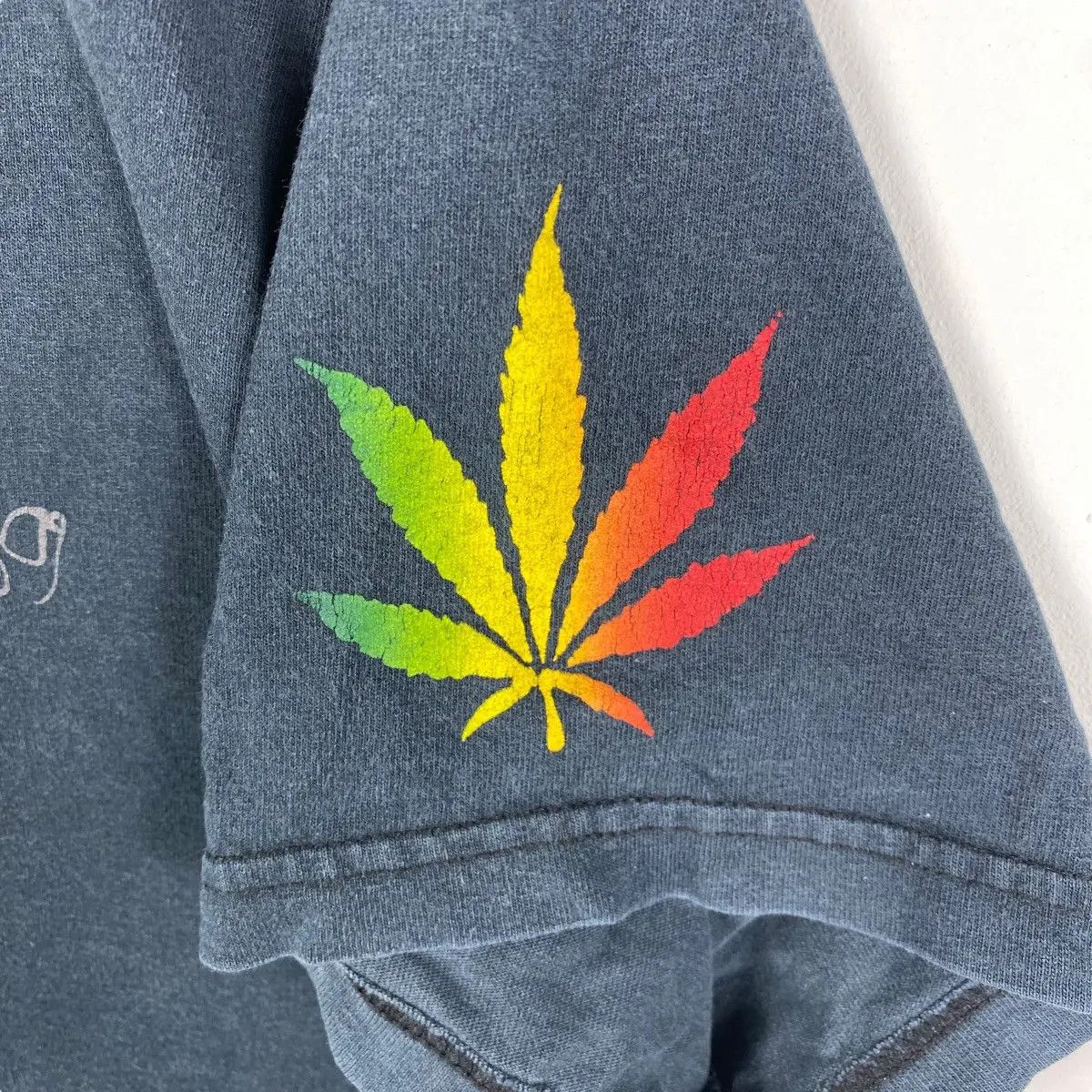 Vintage Vintage RASTAFARISM & GANJAH Smoker's Delight Faded Tee Size US L / EU 52-54 / 3 - 4 Thumbnail
