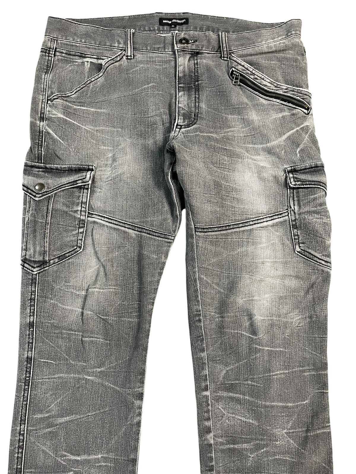 Japanese Brand Vintage Semantic Design Cargo Jeans Size US 34 / EU 50 - 4 Thumbnail