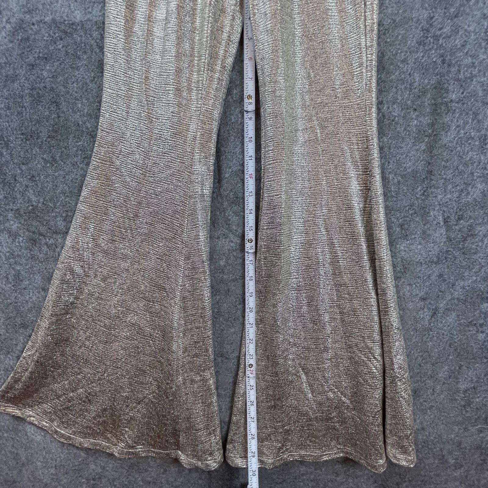 House of CB House of CB Jumpsuit Womens XS Catrin Gold Glamorous Shimmer Size 25" / US 0 / IT 36 - 8 Thumbnail