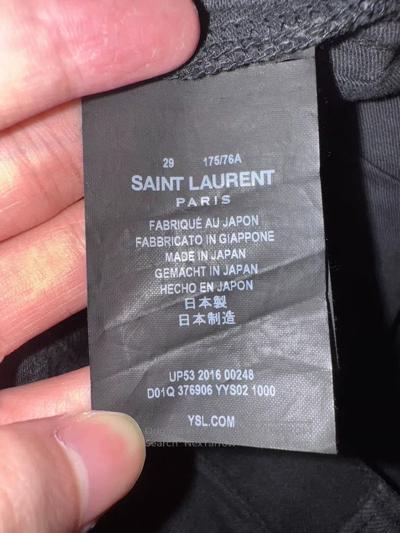 Saint Laurent Paris Saint Laurent Paris Stretch tight black basic denim jeans Size US 29 - 5 Thumbnail