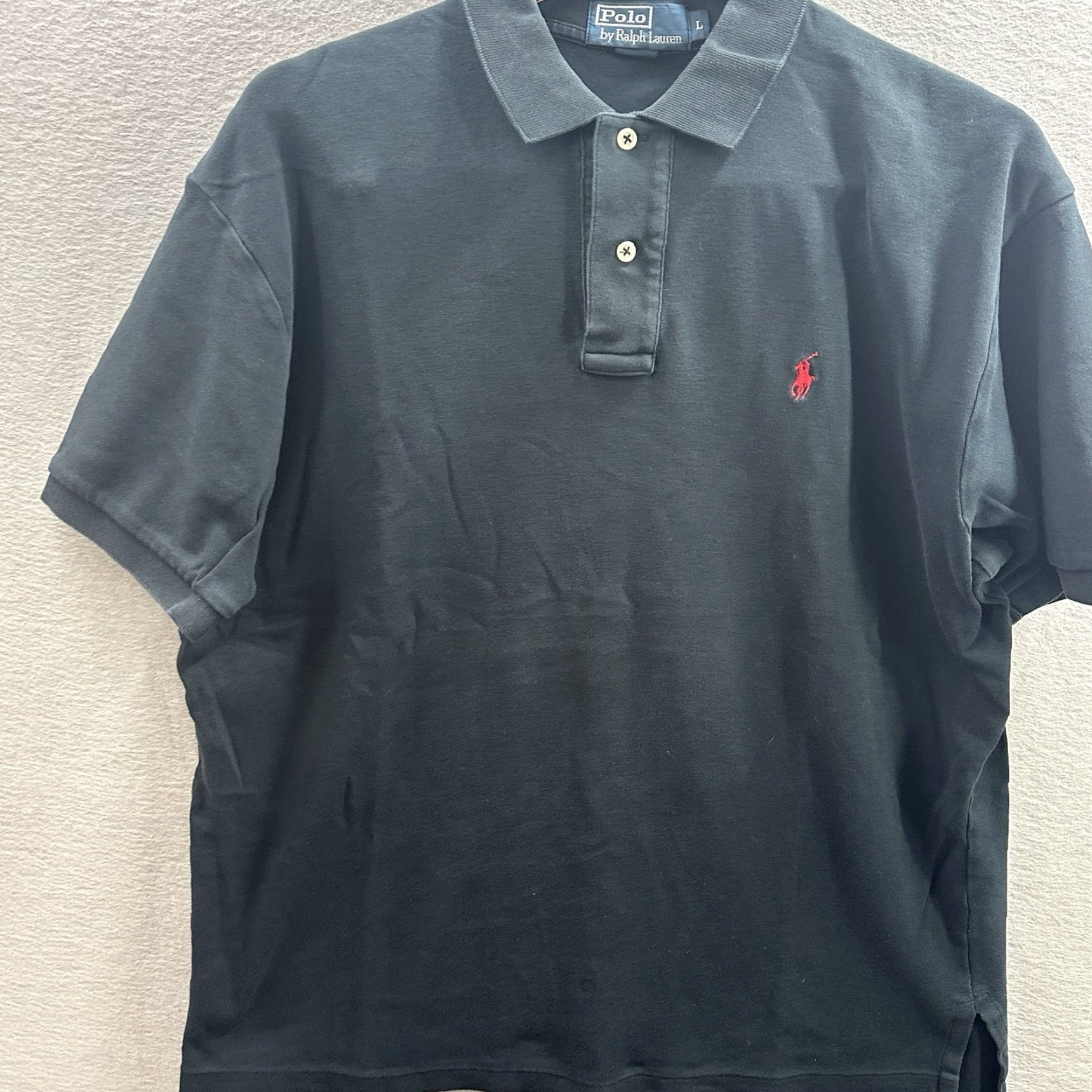Polo Ralph Lauren VINTAGE Polo Ralph Lauren Polo Shirt Mens Large Small Pony Shirt Blue Red Preppy Dad Size US L / EU 52-54 / 3 - 2 Thumbnail