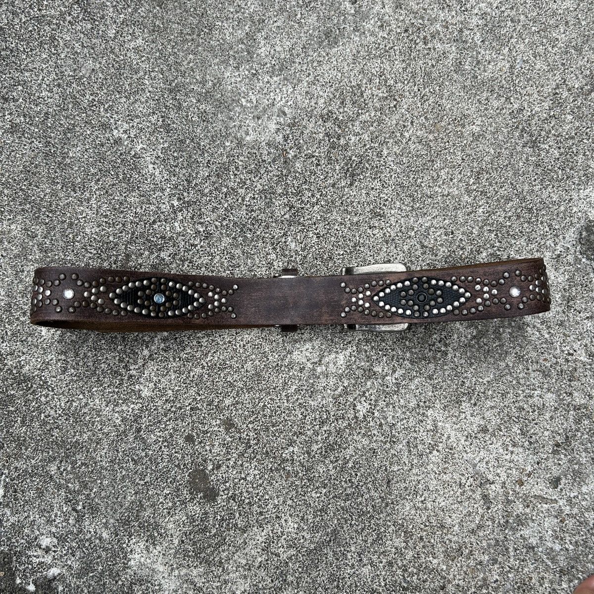 Vintage Vintage studded leather belt (Kapital Style) Size ONE SIZE - 4 Thumbnail