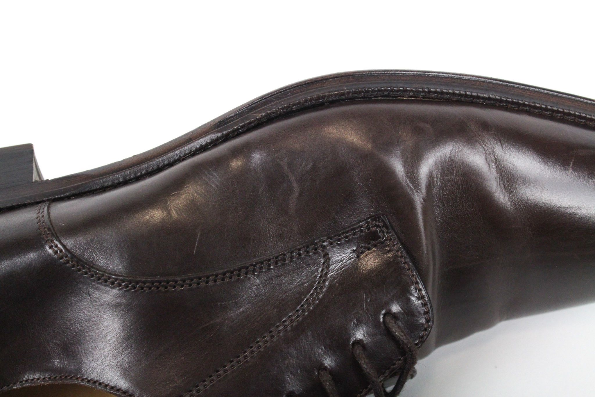 Suitsupply EU43 Brown Leather Low-Top Laced 72584 Size US 10 / EU 43 - 16 Thumbnail