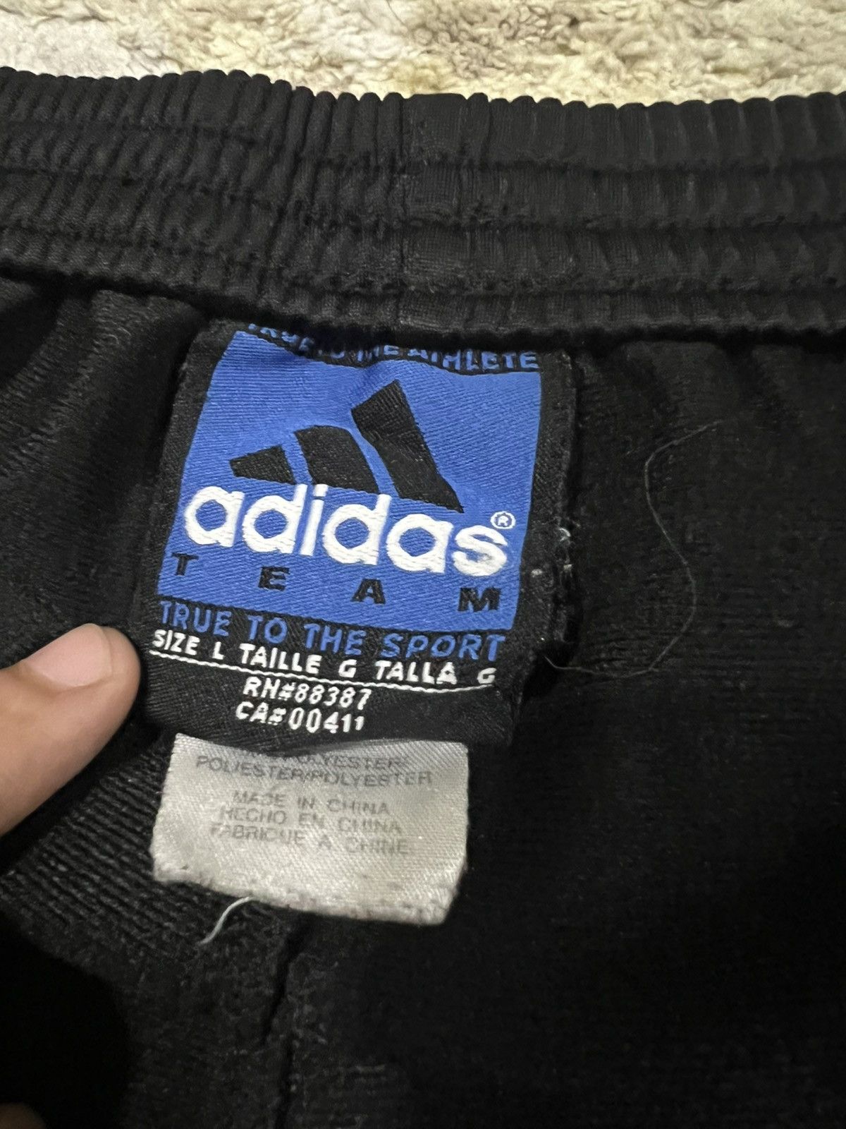 Adidas × Kanye West Y2K Adidas Equipment 3 Striped Side Button Wide Track Pants Size US 38 / EU 54 - 6 Thumbnail