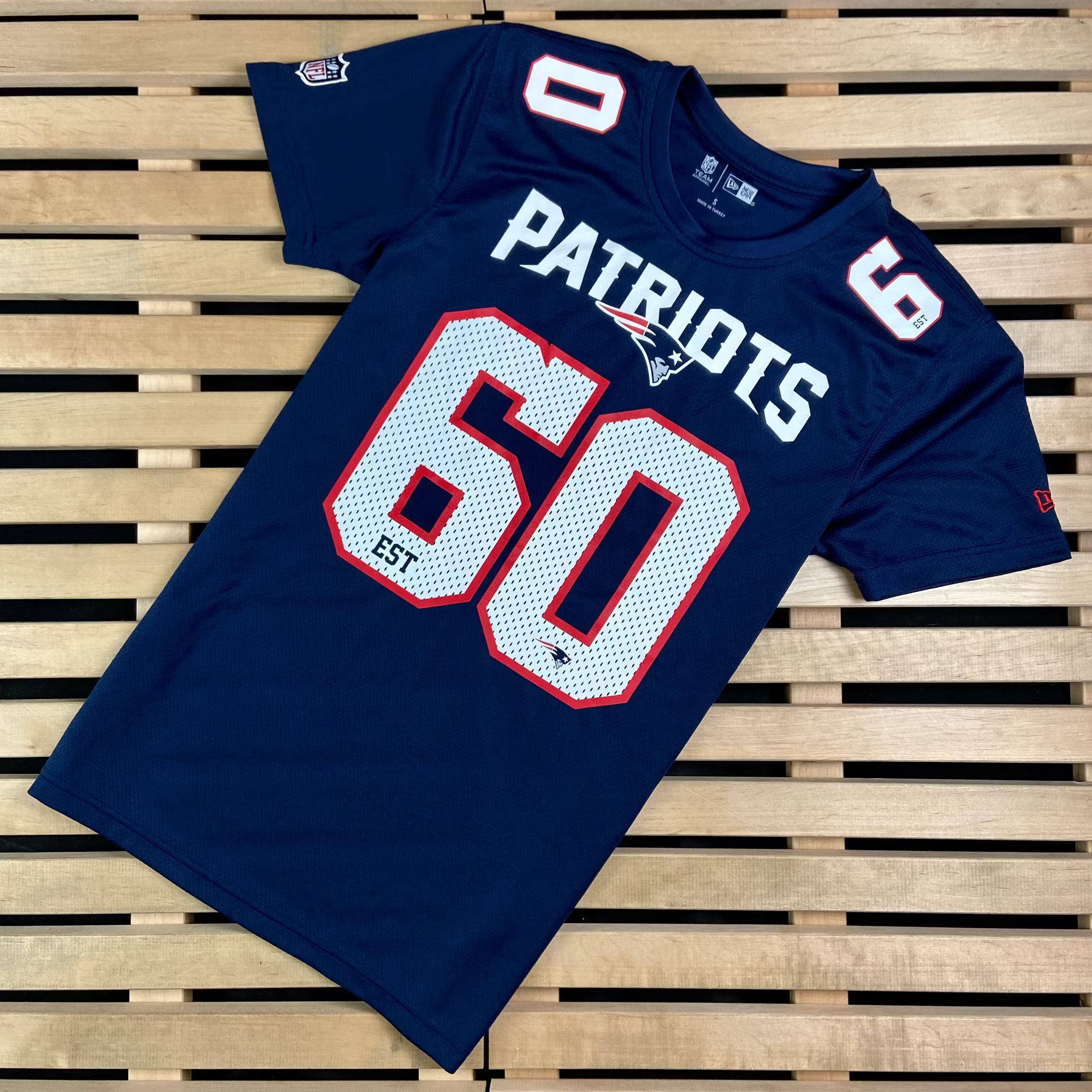 NFL × New Era Mens Jersey NFL New Era Patriots 60 Size S Size US S / EU 44-46 / 1 - 1 Thumbnail