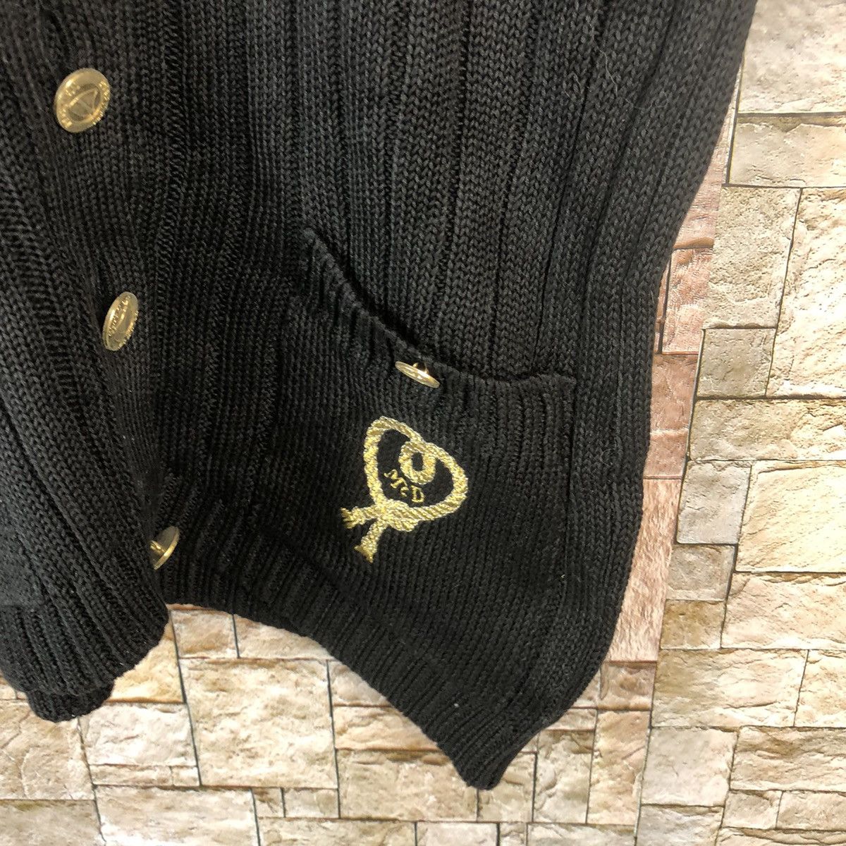 Homespun Knitwear × Japanese Brand Mc Daud Black Cardigan Knitwear #A1235 Size S / US 4 / IT 40 - 8 Thumbnail