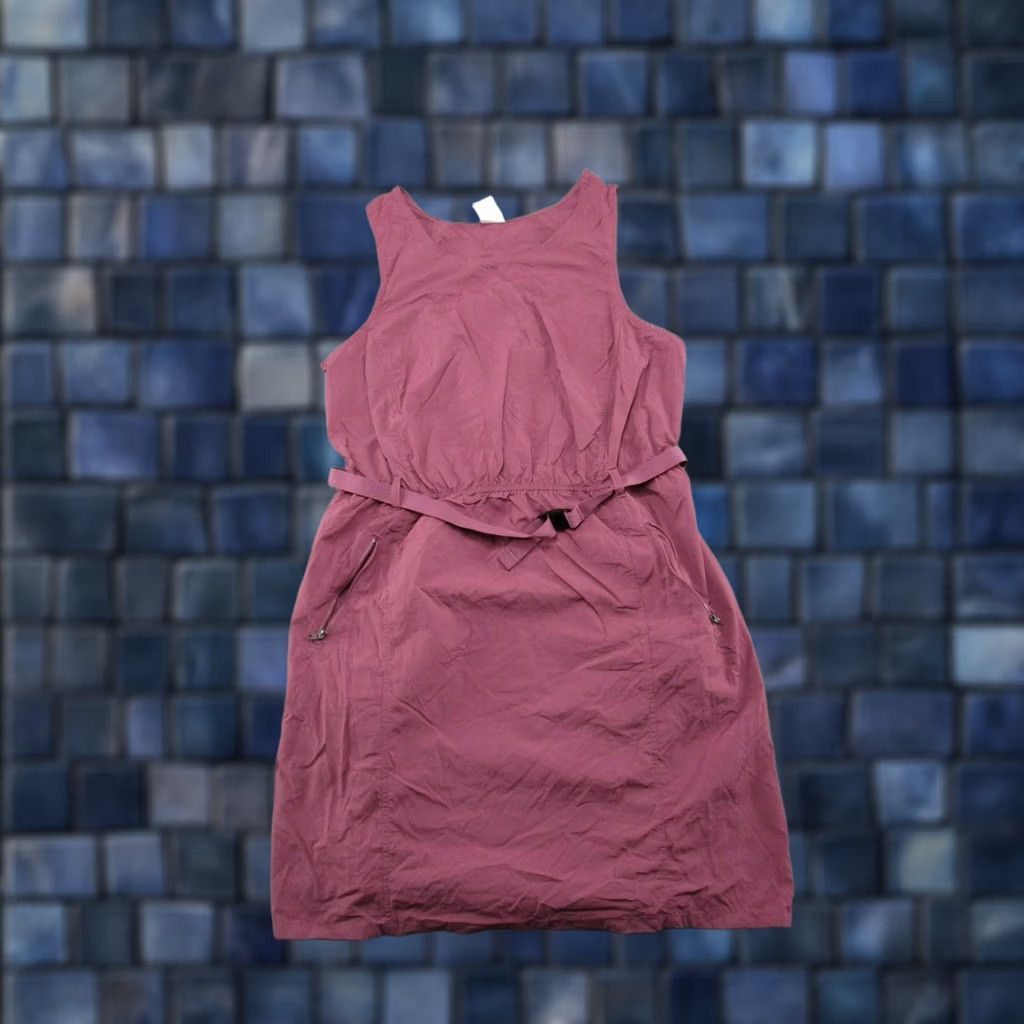 Avia AVIA Women's Sleeveless Dress Pockets Belted Waist Red Nylon Size S 4-6 New Size S / US 4 / IT 40 - 1 Thumbnail