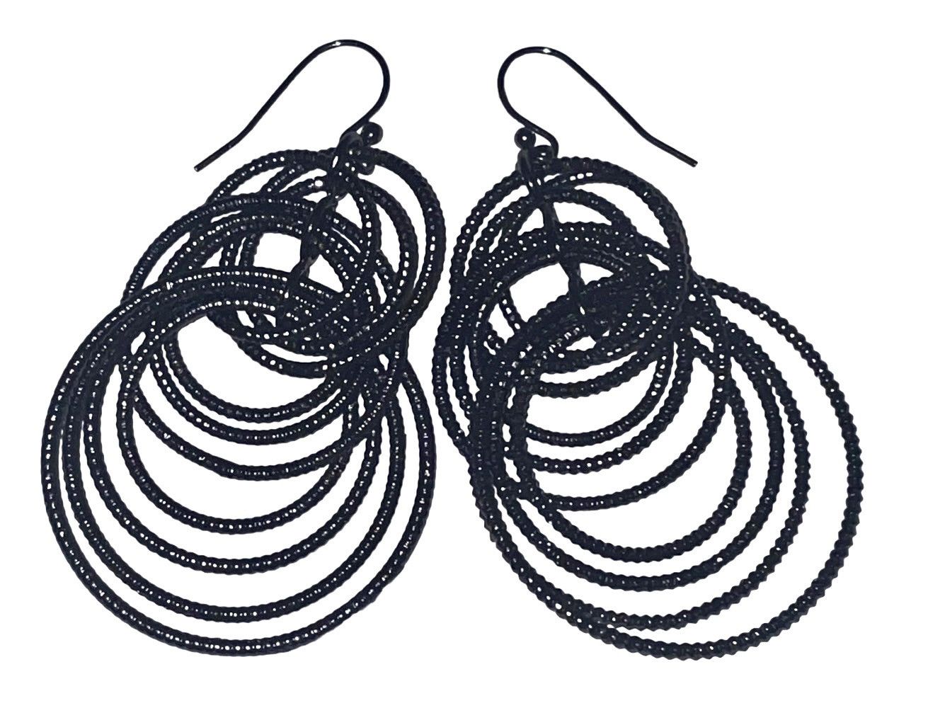 Vintage Lia Sophia Chrome Metallic Voltage Earrings Size ONE SIZE - 3 Thumbnail