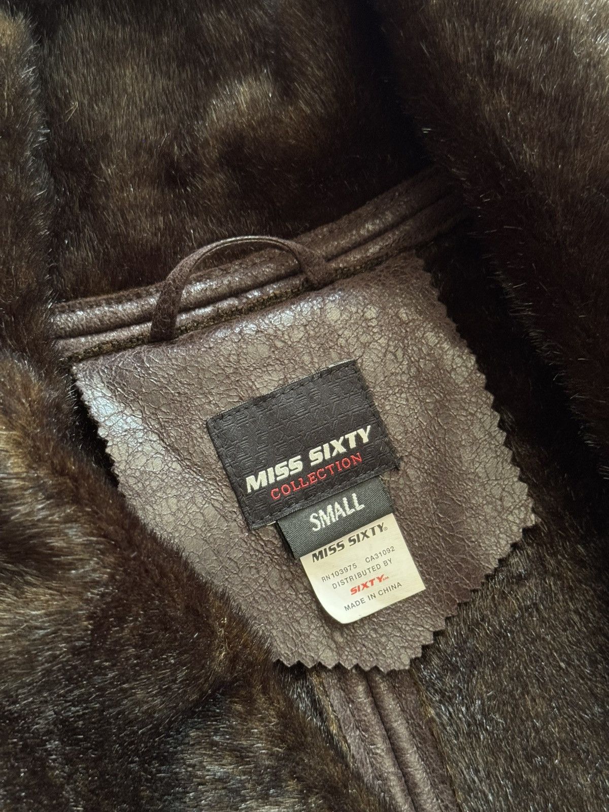 Miss Sixty Vintage 00’s Miss Sixty y2k Brown Women’s Jacket Size S / US 4 / IT 40 - 7 Thumbnail