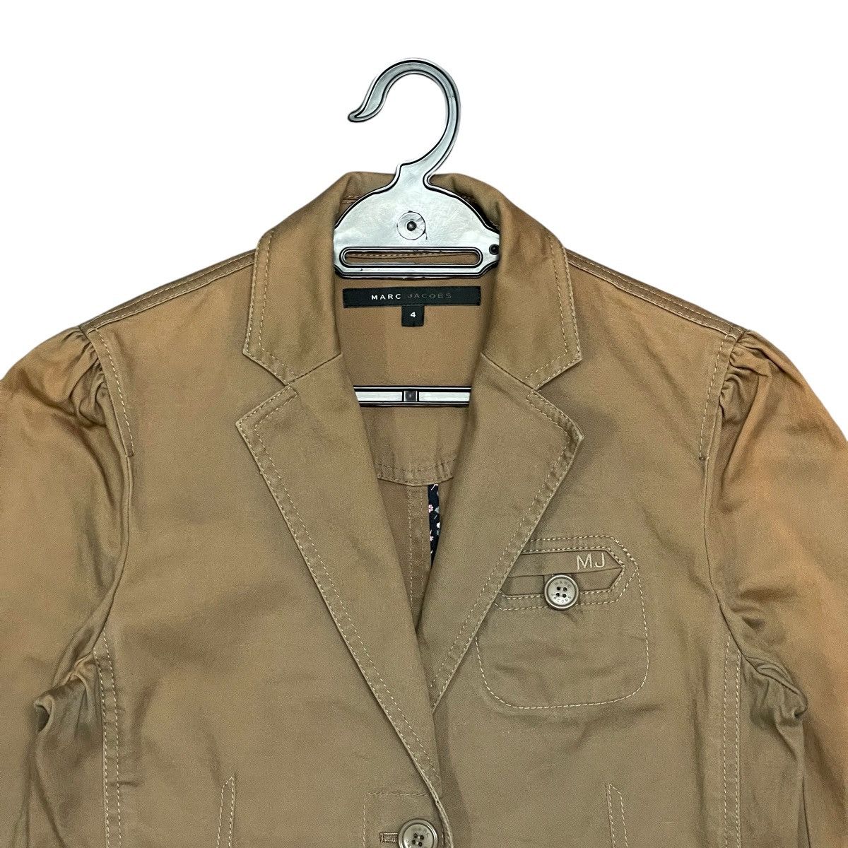Marc Jacobs Marc Jacobs Y2k Khaki Utility Military Style Blazer Jacket Size XS / US 0-2 / IT 36-38 - 6 Thumbnail