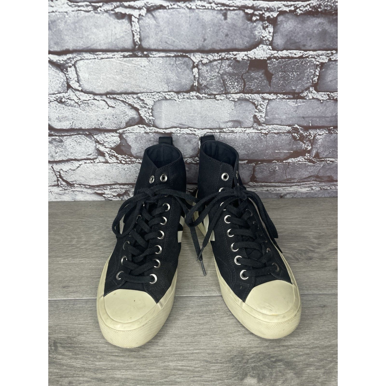 Veja Veja Wata II Canvas Hi-Top Black White Pierre Sneakers Women Size US 7 / IT 37 - 13 Thumbnail