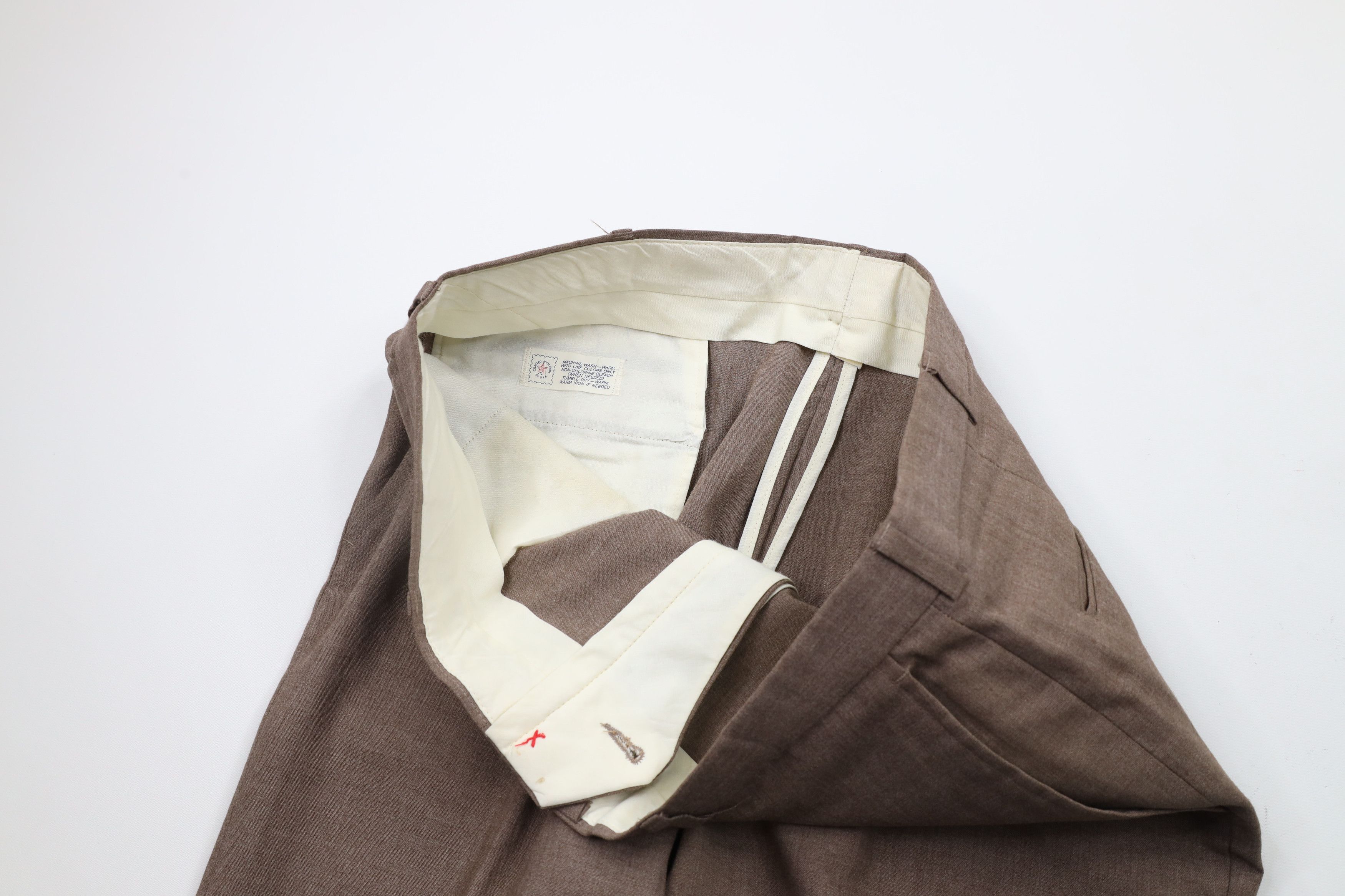 Vintage Vintage 70s Streetwear Wide Leg Chino Pants Heather USA Size US 36 / EU 52 - 6 Thumbnail