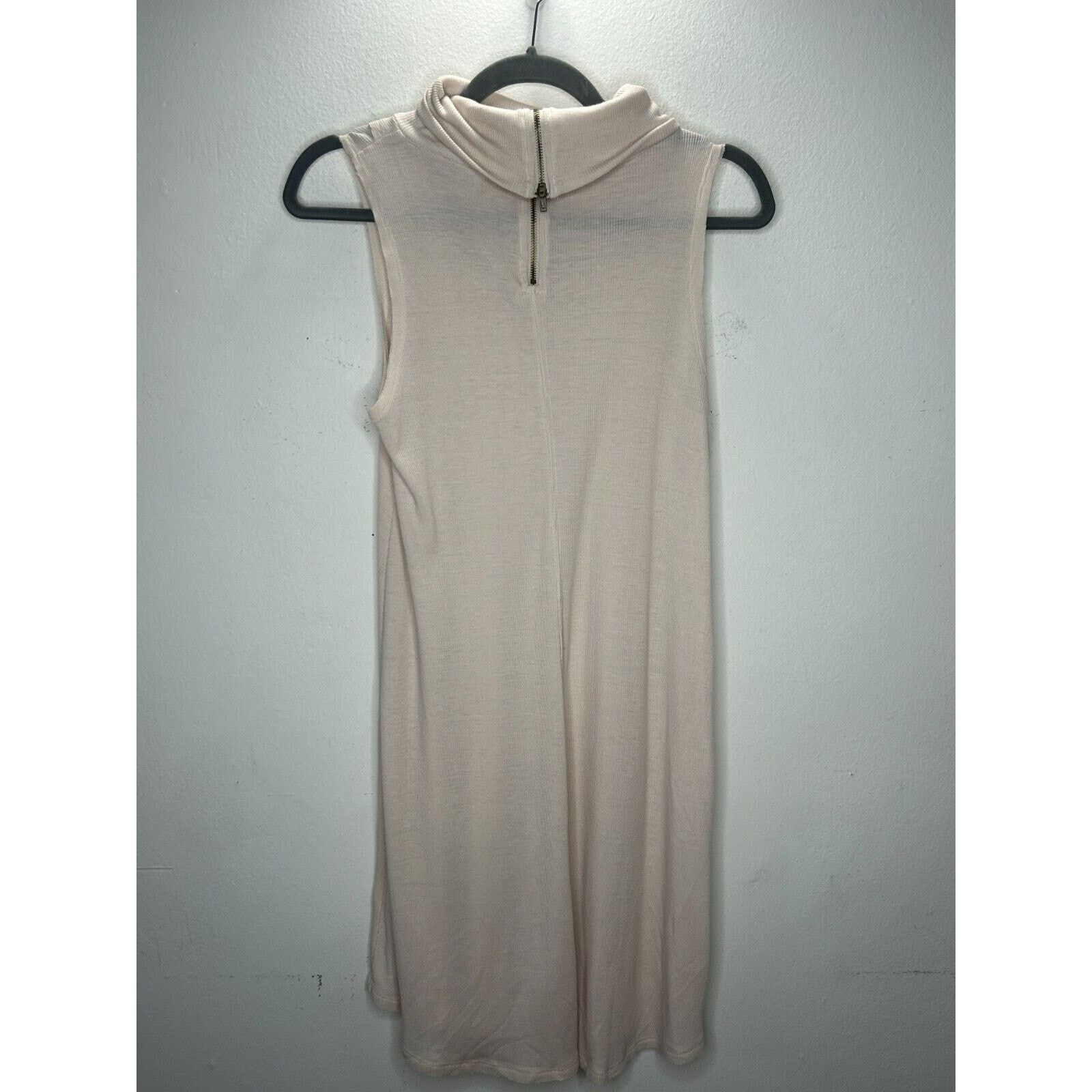 Other Hyfve Cream Mock Neck Sleeveless Knit Back Zip Dress Size S / US 4 / IT 40 - 3 Thumbnail