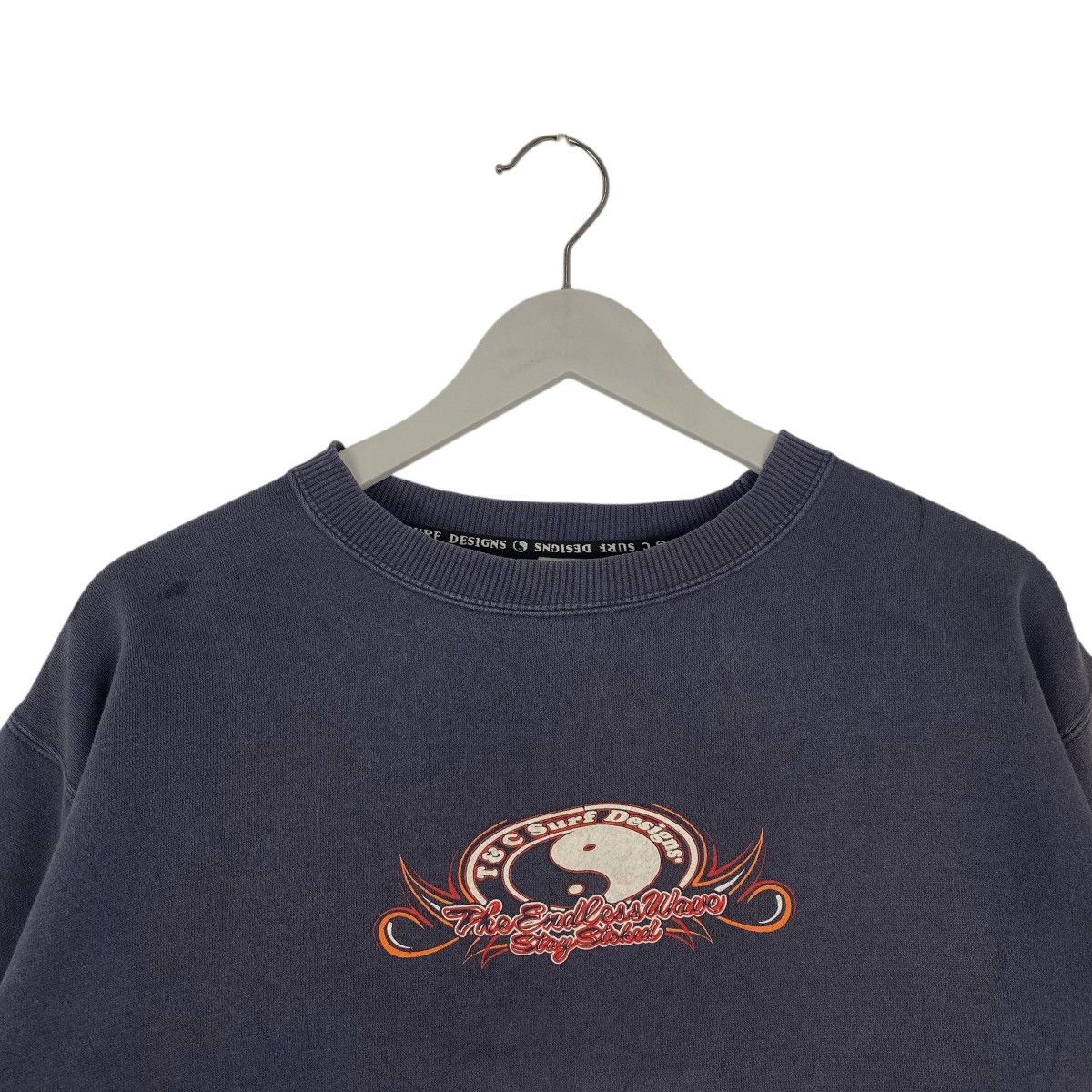 Other Vintage T and C Printed Crewneck Sweatshirt Navy Blue Size US M / EU 48-50 / 2 - 4 Thumbnail