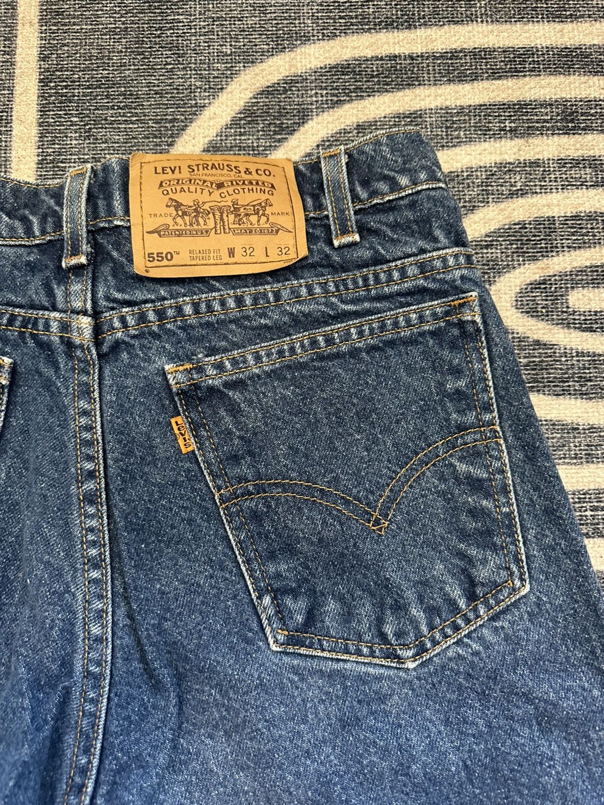 Levi's × Vintage Vintage Levi’s Orange Tab 550s Denim Size US 32 / EU 48 - 3 Thumbnail