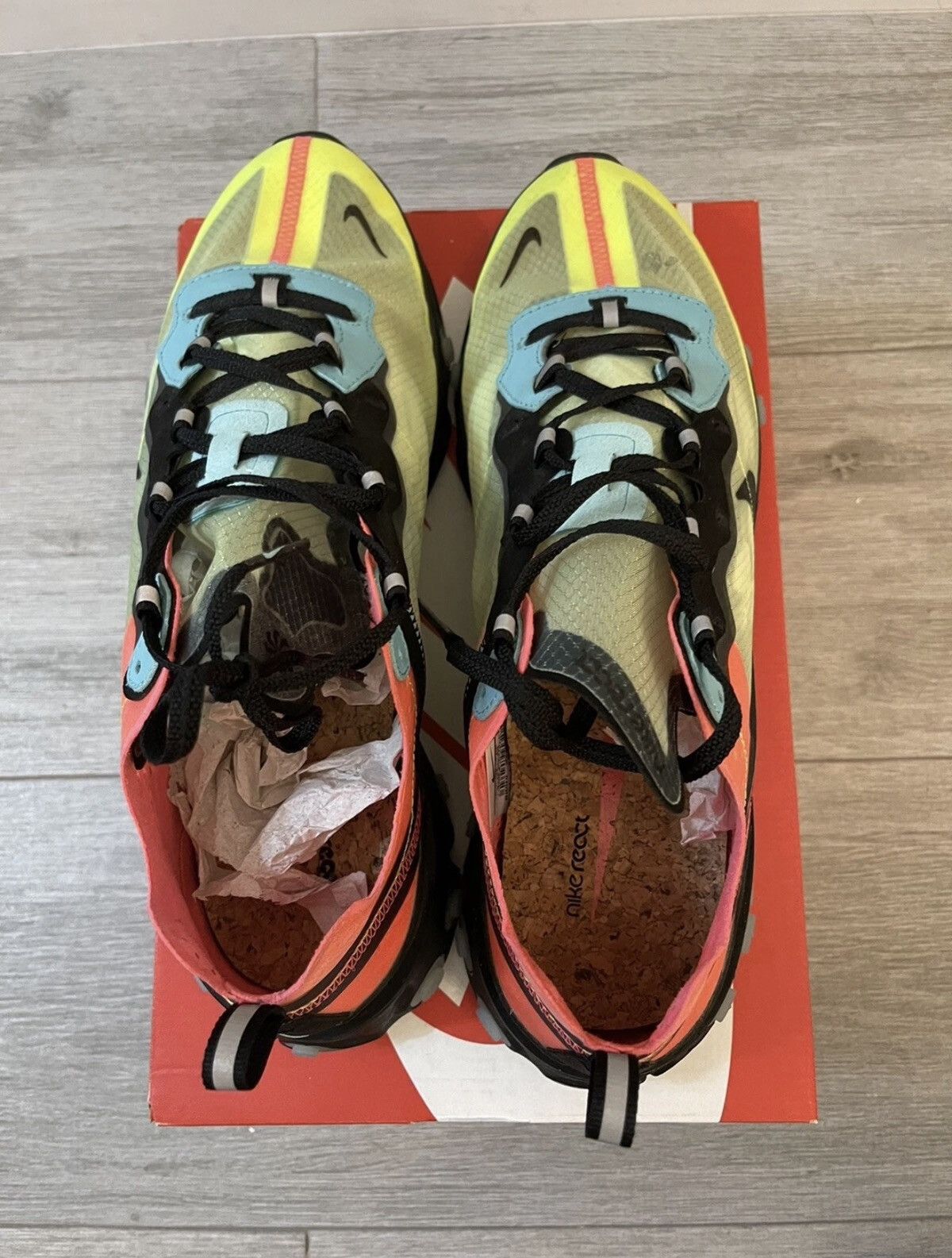 Nike Nike React Element 87 Hyper Fusion Green Pink Black Sz 12 Size US 12 / EU 45 - 7 Thumbnail