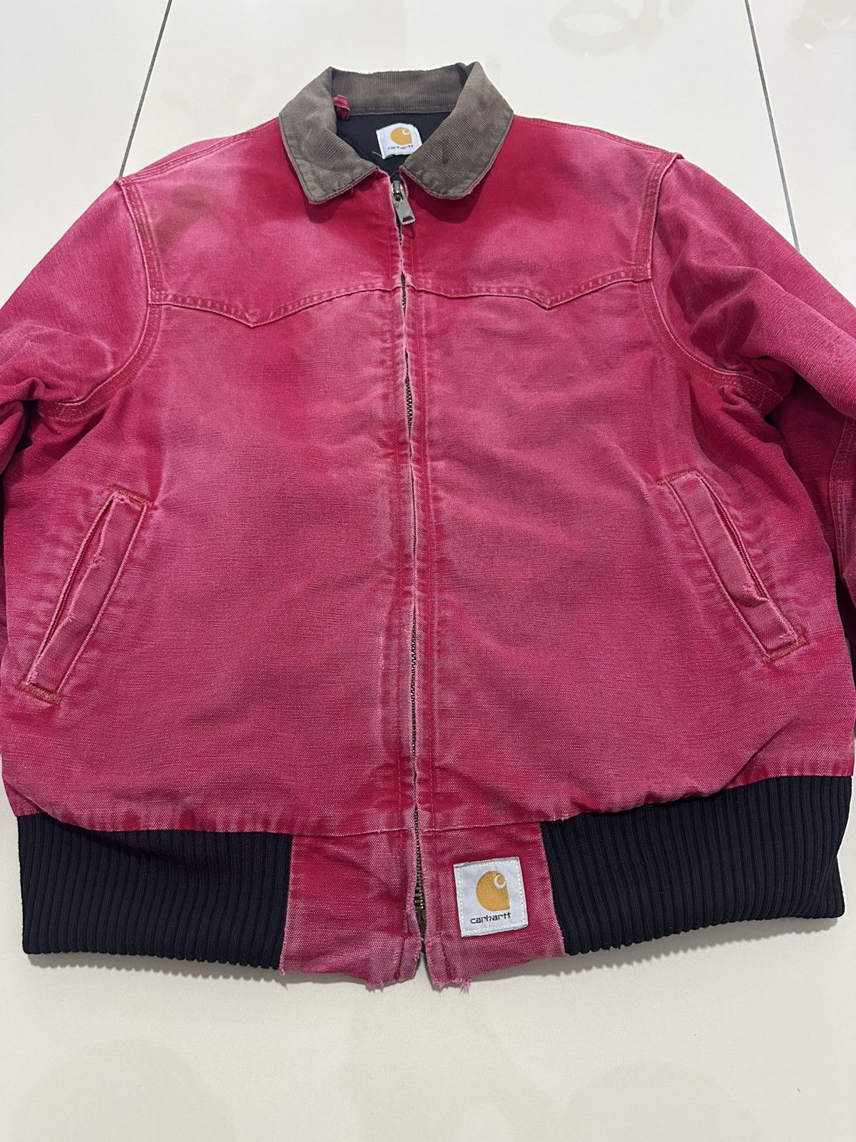 Carhartt Rare Carhartt Detroit Jacket Corduroy Collar Zipper workwear Size US L / EU 52-54 / 3 - 6 Thumbnail
