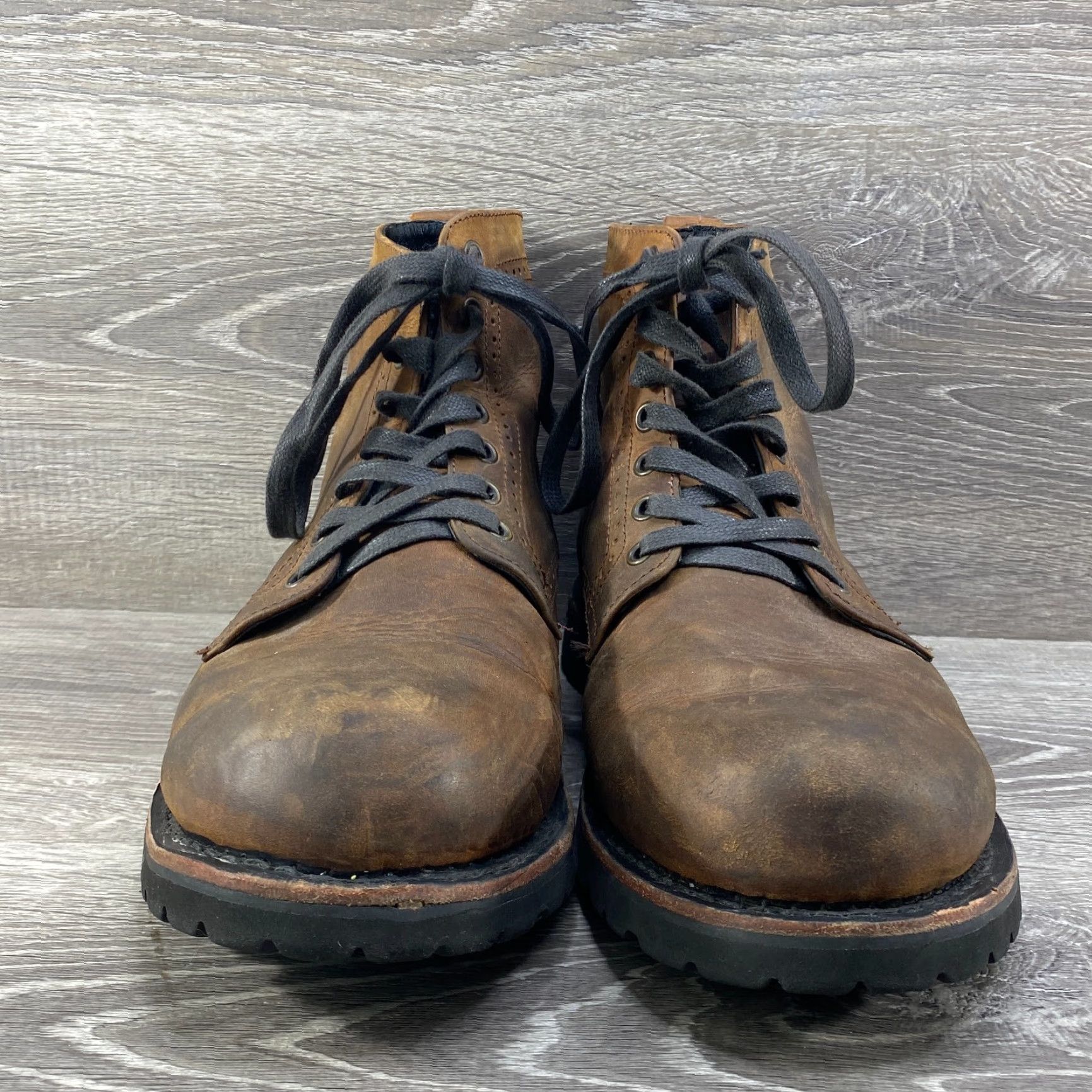 Vibram Broken Homme Mens 12 Brown Leather Tydus Boot Lace Up Vibram Gumlite Sole USA - Boot - Leather - Brown - 12 - Mens Size US 12 / EU 45 - 4 Thumbnail