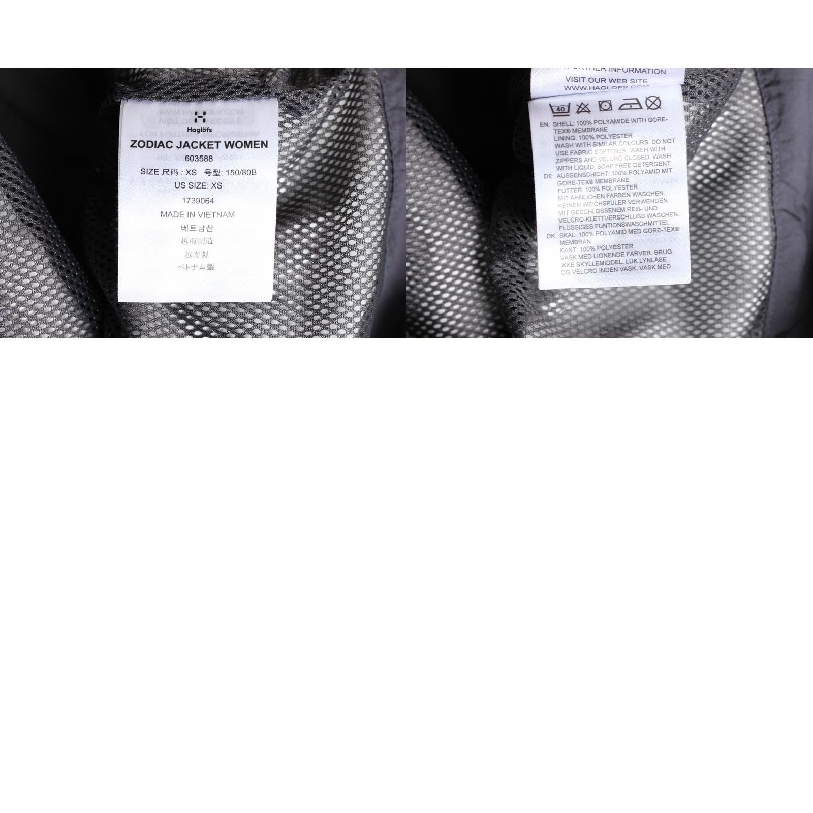 Vintage Haglöfs ZODIAC GORE-TEX Jacket Women XS Hooded Waterproof Outdoor MJ3084 Size XS / US 0-2 / IT 36-38 - 8 Thumbnail