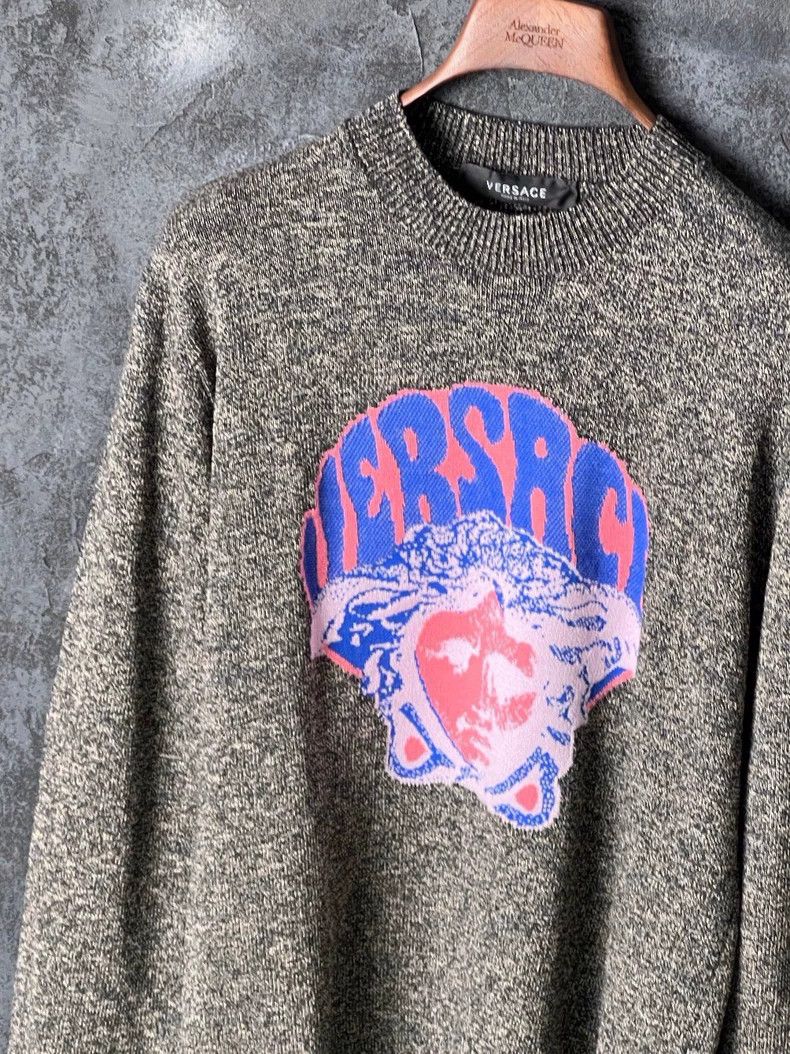 Versace Versace A classic pullover sweater with a knitted design Size XS / US 0-2 / IT 36-38 - 2 Thumbnail
