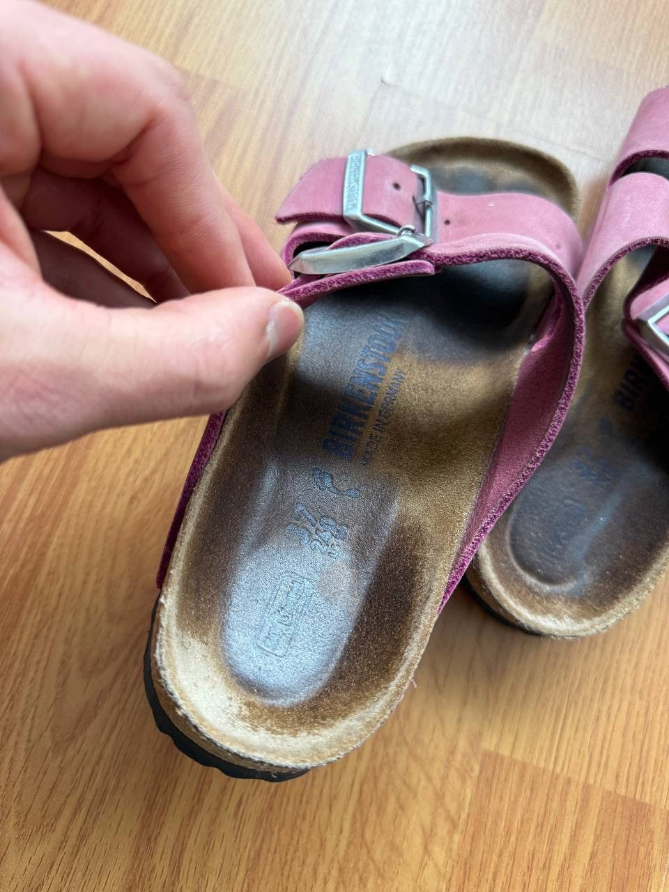 Birkenstock Birkenstock Arizona Pink Sandals Size US 7 / IT 37 - 5 Thumbnail