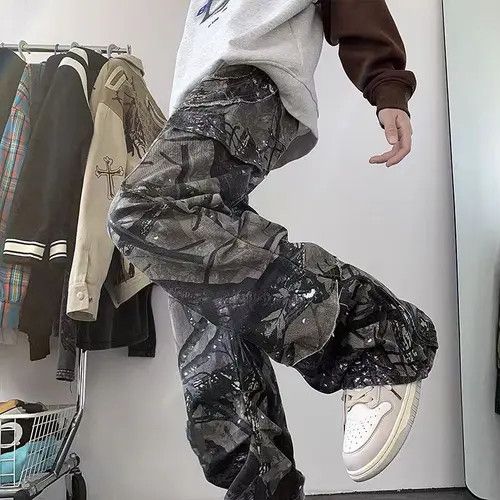 Japanese Brand Camouflage High Street Loose Fit Vintage Jeans Size US 30 / EU 46 - 1 Thumbnail