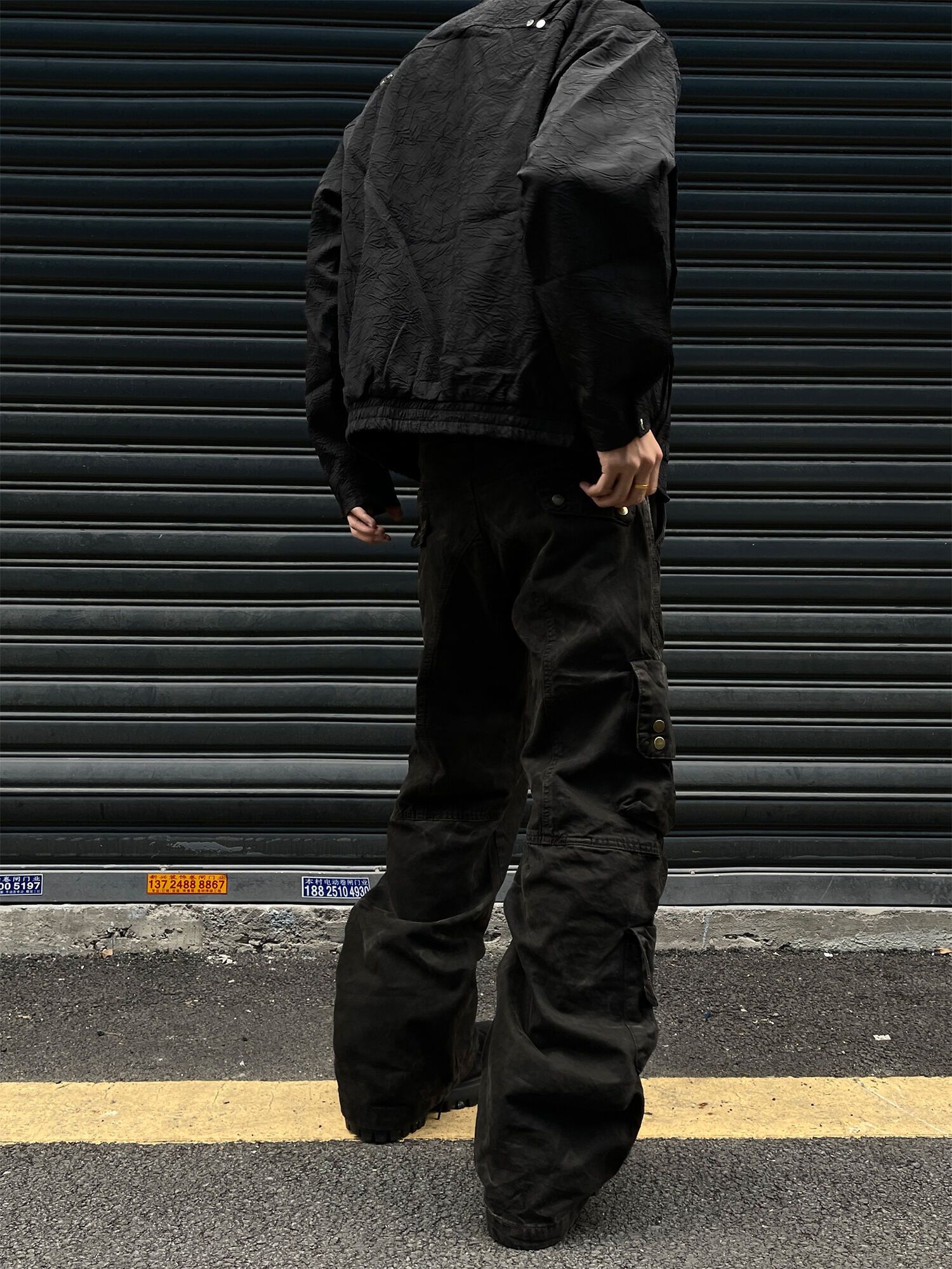 Japanese Brand × Jean Denim Cargo Pants Dirtyfit Straight Micro Flared Jeans Size US 28 / EU 44 - 5 Thumbnail