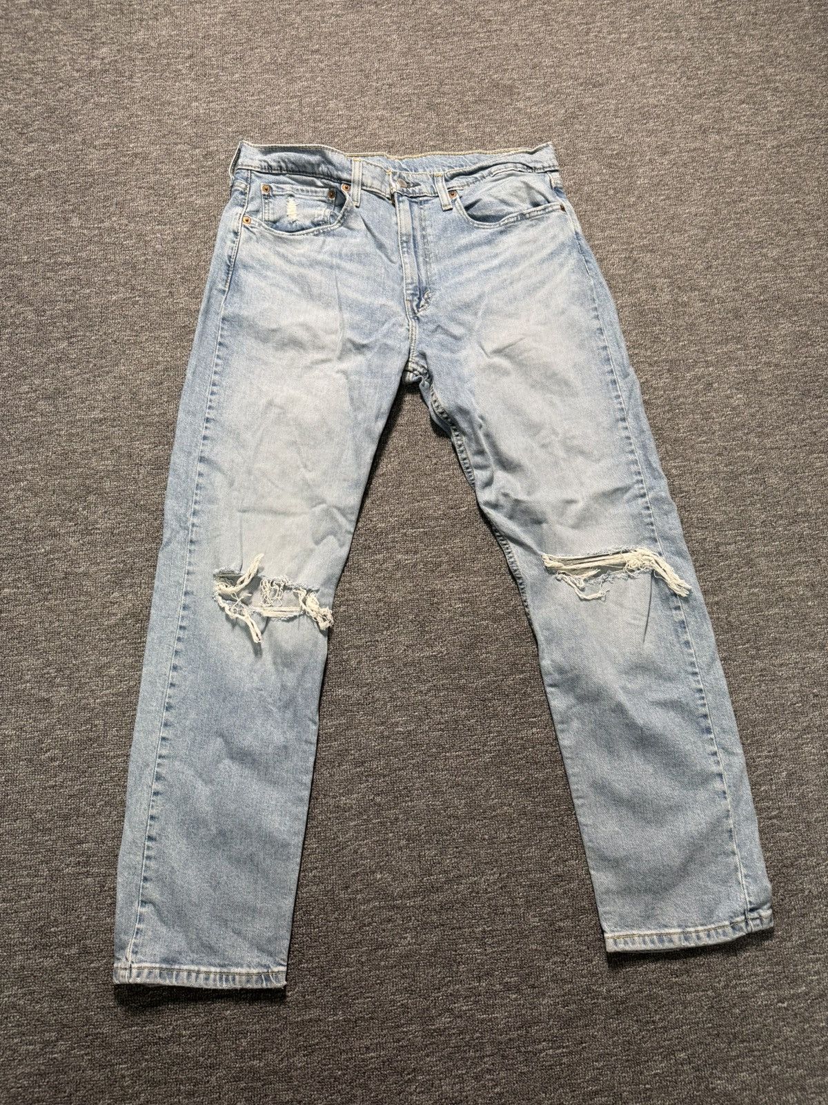 Levi's Levi’s 502 Jeans W36 L32 Light Wash Vintage Distressed Denim Size US 36 / EU 52 - 1 Thumbnail