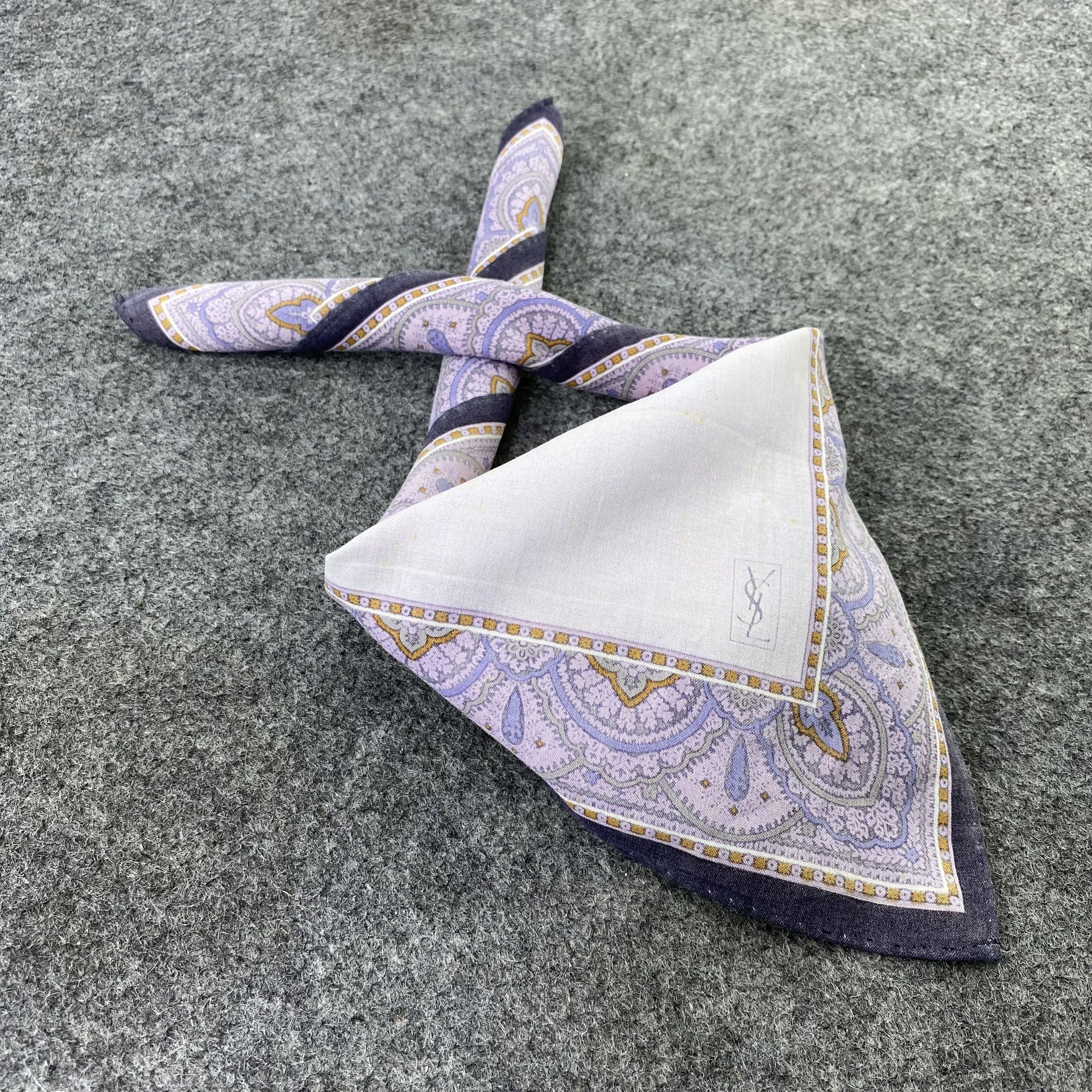 Designer Yves Saint Laurent Handkerchief / Bandana / Neckerchief-B778 Size ONE SIZE - 1 Thumbnail