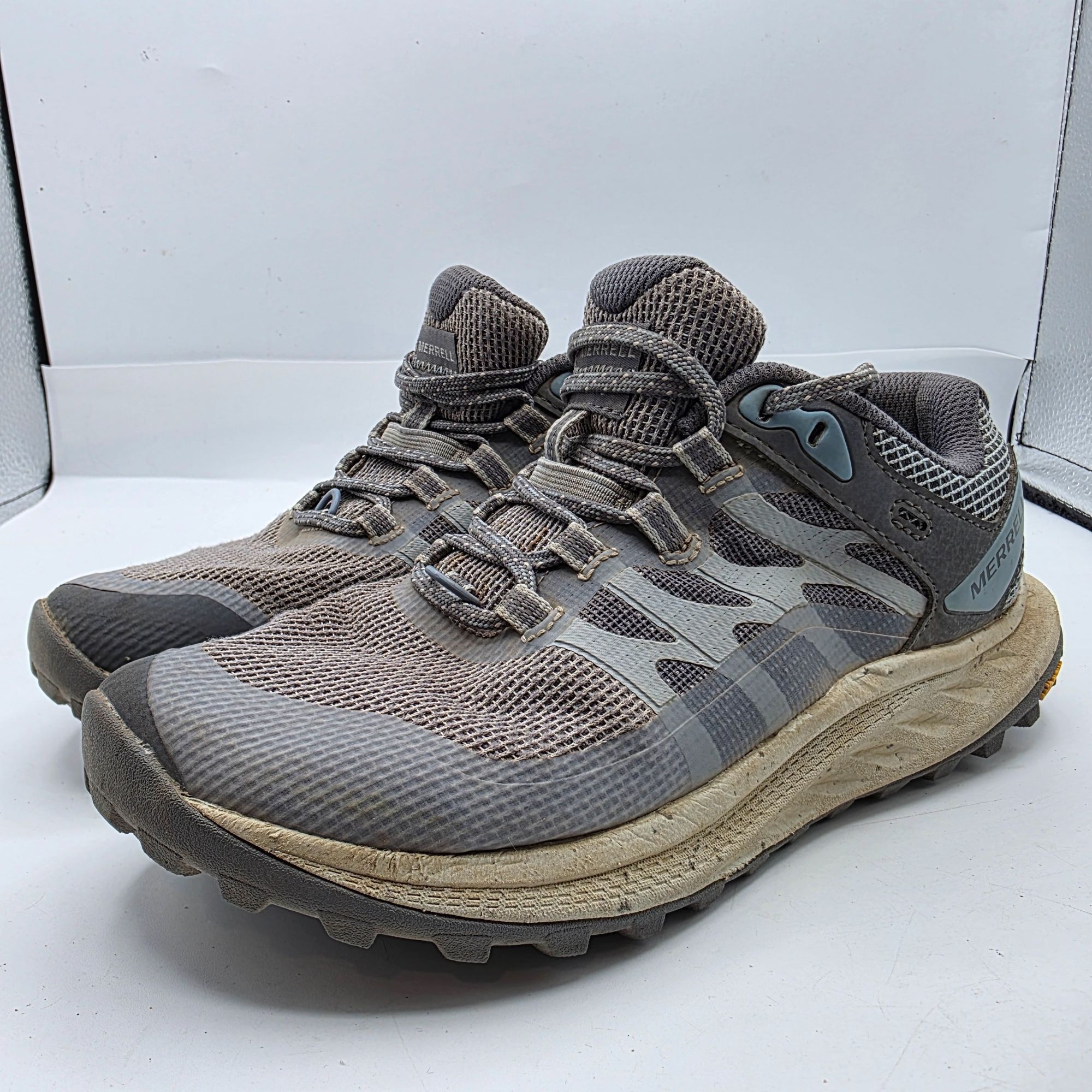 Merrell Merrell Antora 3 Womens 6.5 Gray Hiking Shoes Vibram Sole Tr Size US 6.5 / IT 36.5 - 4 Thumbnail