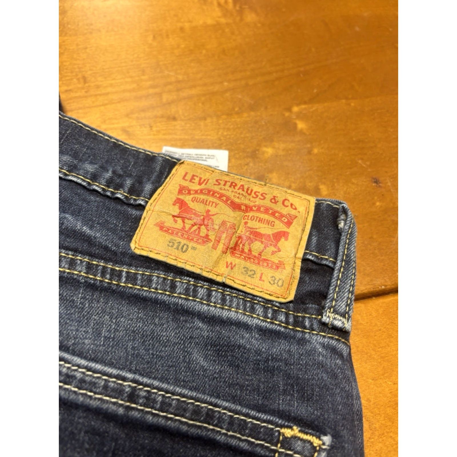 Levi's Levi's 510 Jeans Men 32X30 Slim Straight Blue Light Wash Denim Pants Size US 32 / EU 48 - 6 Thumbnail