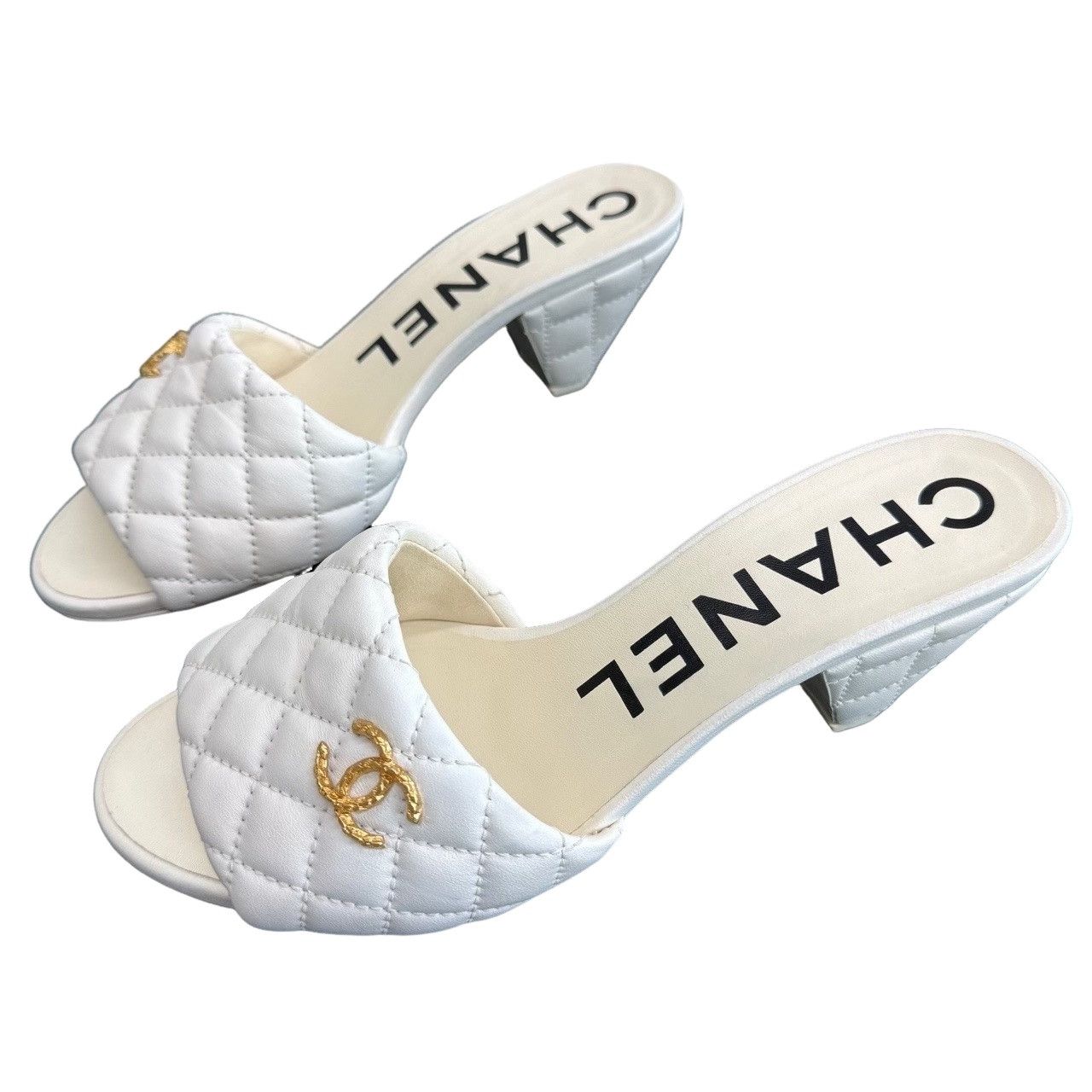 Chanel Chanel Quilted Leather Mules Size 37.5 Size US 7.5 / IT 37.5 - 1 Thumbnail
