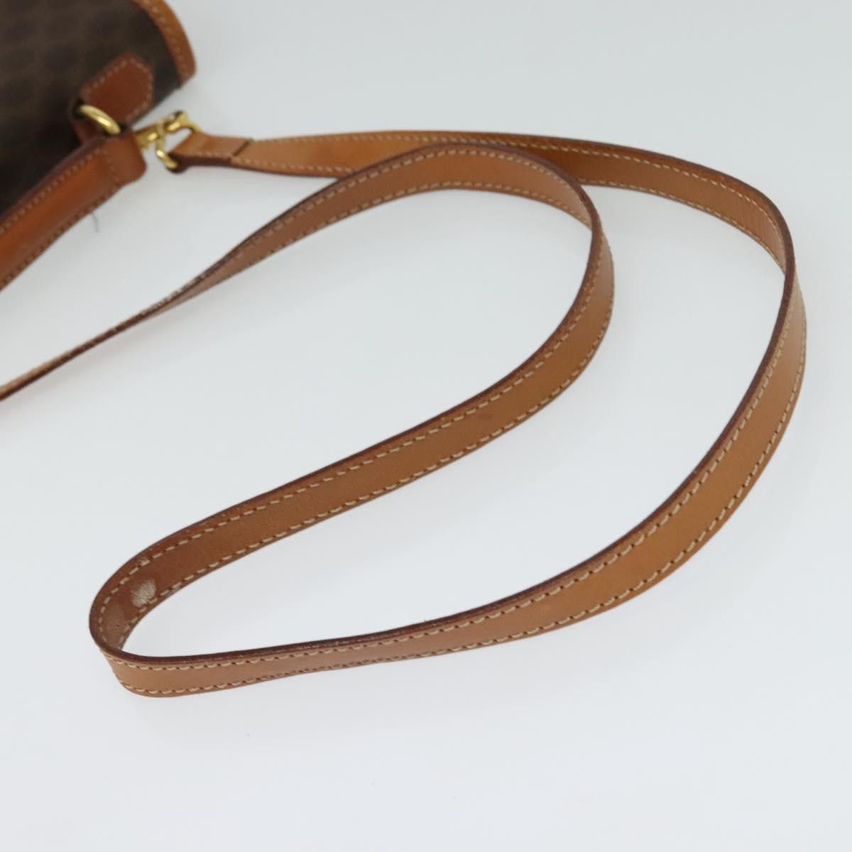 Celine CELINE Macadam Canvas Hand Bag Pvc Leather Brown Gold Size ONE SIZE - 9 Thumbnail