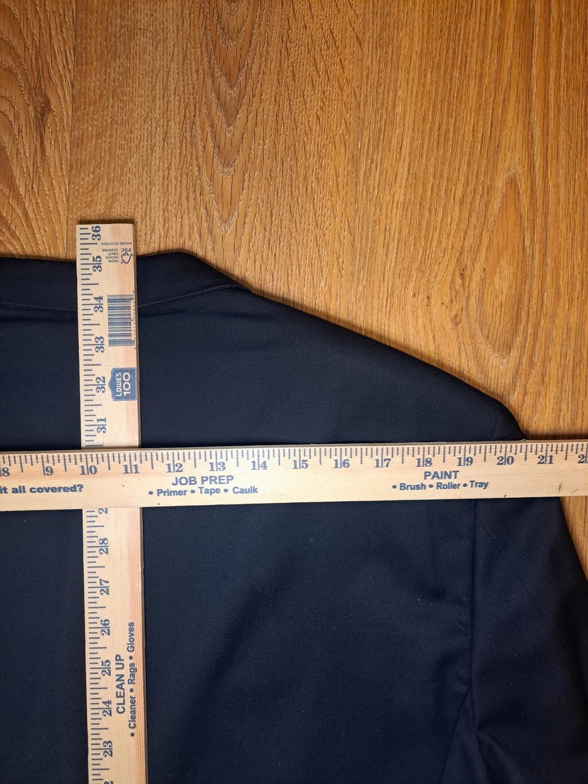 Hickey Freeman Hickey Freeman Blazer Mens 46L Black Gold Buttons Cashmere Size 46L - 12 Thumbnail