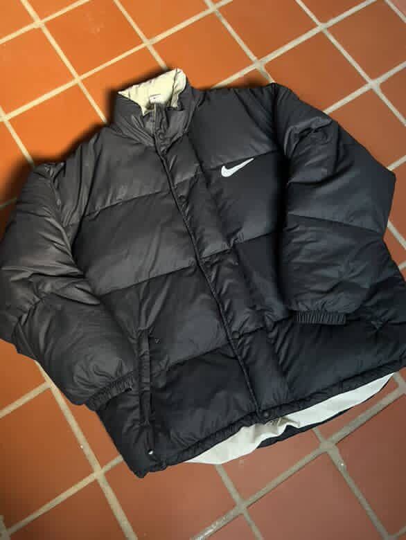 Nike 90s Vintage Nike Big Logo Down Puffer Jacket Size US XL / EU 56 / 4 - 11 Thumbnail
