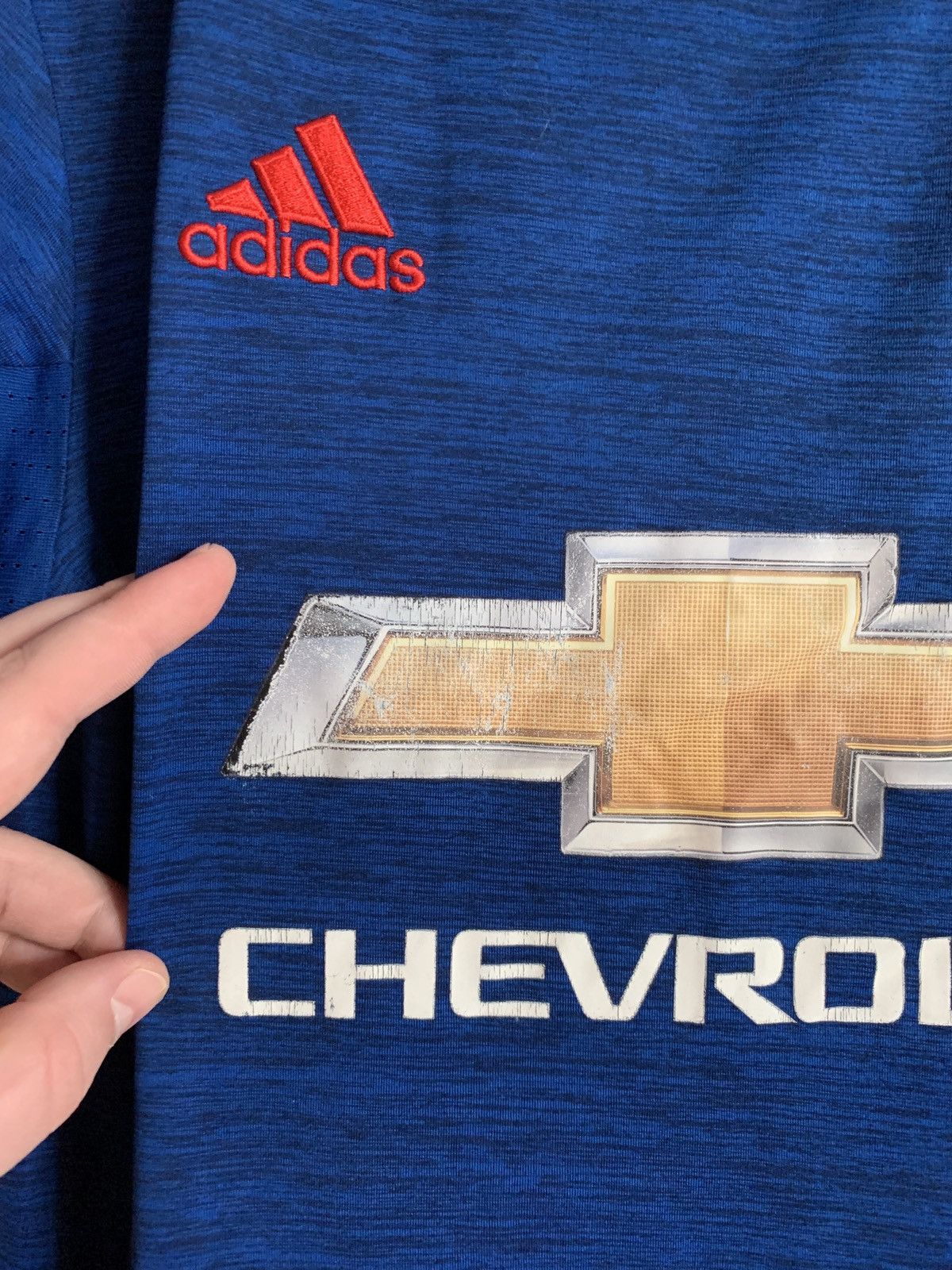 Adidas Manchester United 2015 Away Football Shirt Adidas Soccer Size US S / EU 44-46 / 1 - 7 Thumbnail