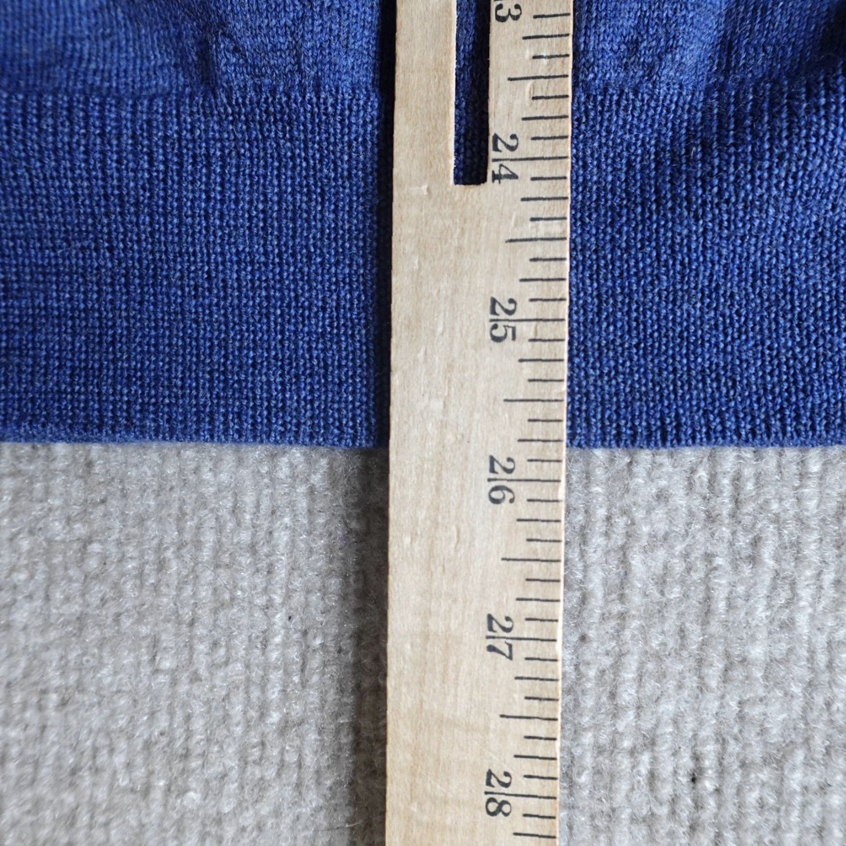 Vintage Paul Fredrick Sweater Long Sleeve Blue 100% Merino Wool Mock Neck Pullover S Regular Men Knit Knitwear Vintage No Size US S / EU 44-46 / 1 - 5 Thumbnail