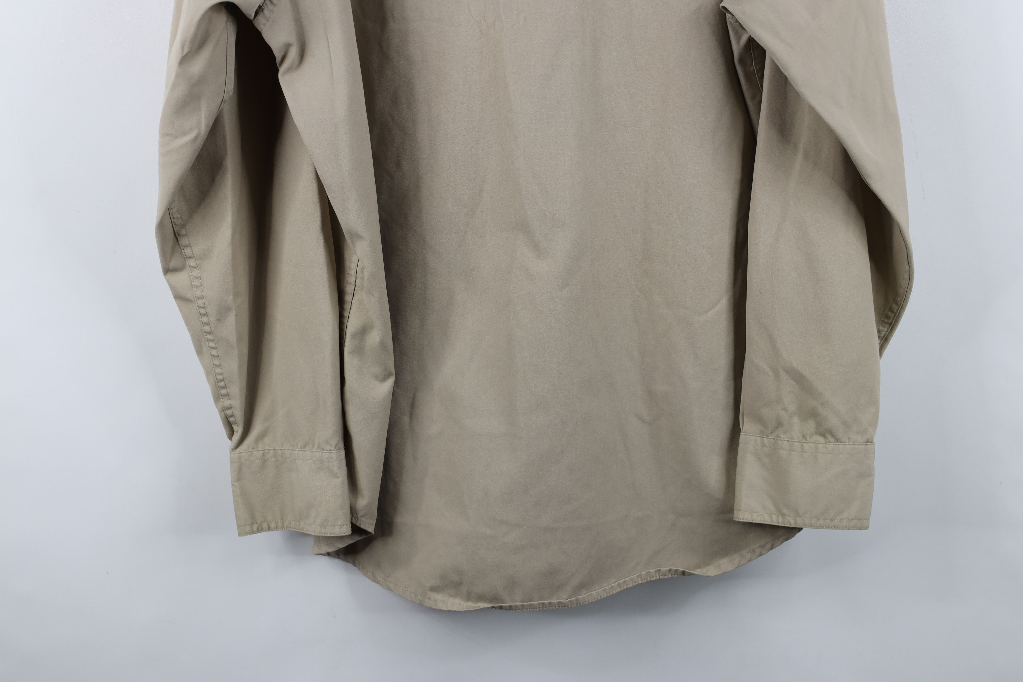 Cabelas Vintage 90s Cabelas Spell Out Safari Bush Button Shirt Beige Size US L / EU 52-54 / 3 - 14 Thumbnail