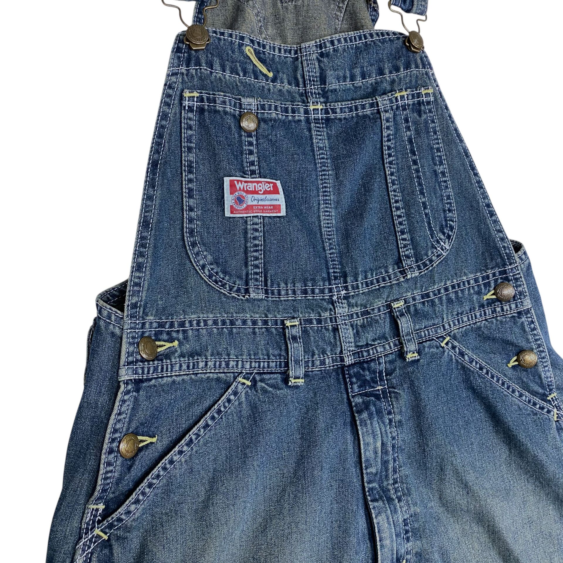 Wrangler 💥VINTAGE 70s WRANGLER BLUE BELL OVERALL DENIM WORKER Size US 31 - 5 Thumbnail