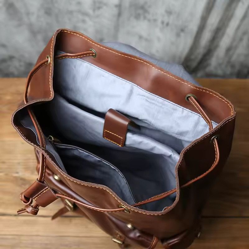 Genuine Leather Vintage Genuine Leather Backpack Size ONE SIZE - 6 Thumbnail