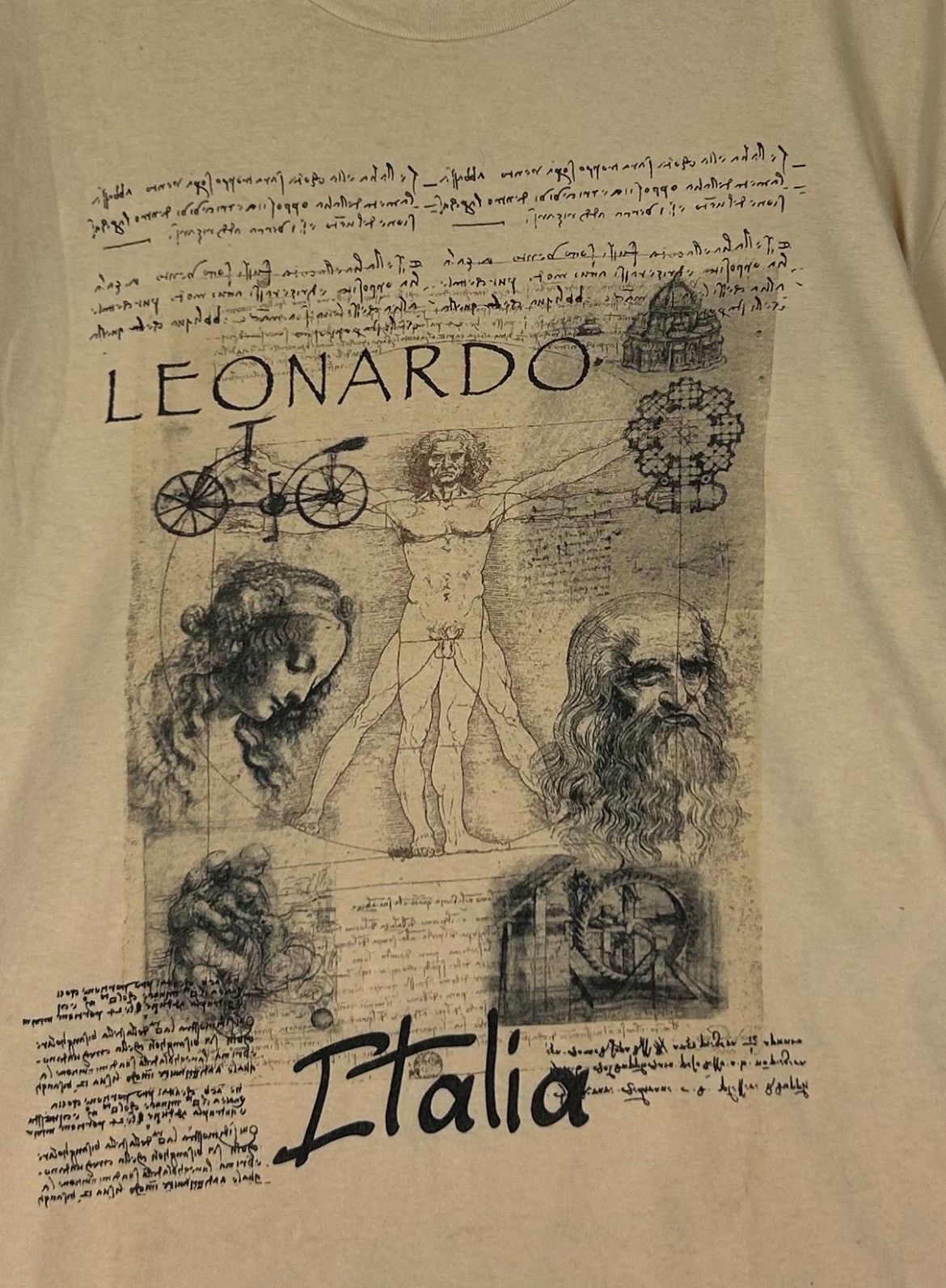 Vintage Vintage 90s Leonardo Da Vinci | Artists | Human Body part Size US XL / EU 56 / 4 - 3 Thumbnail
