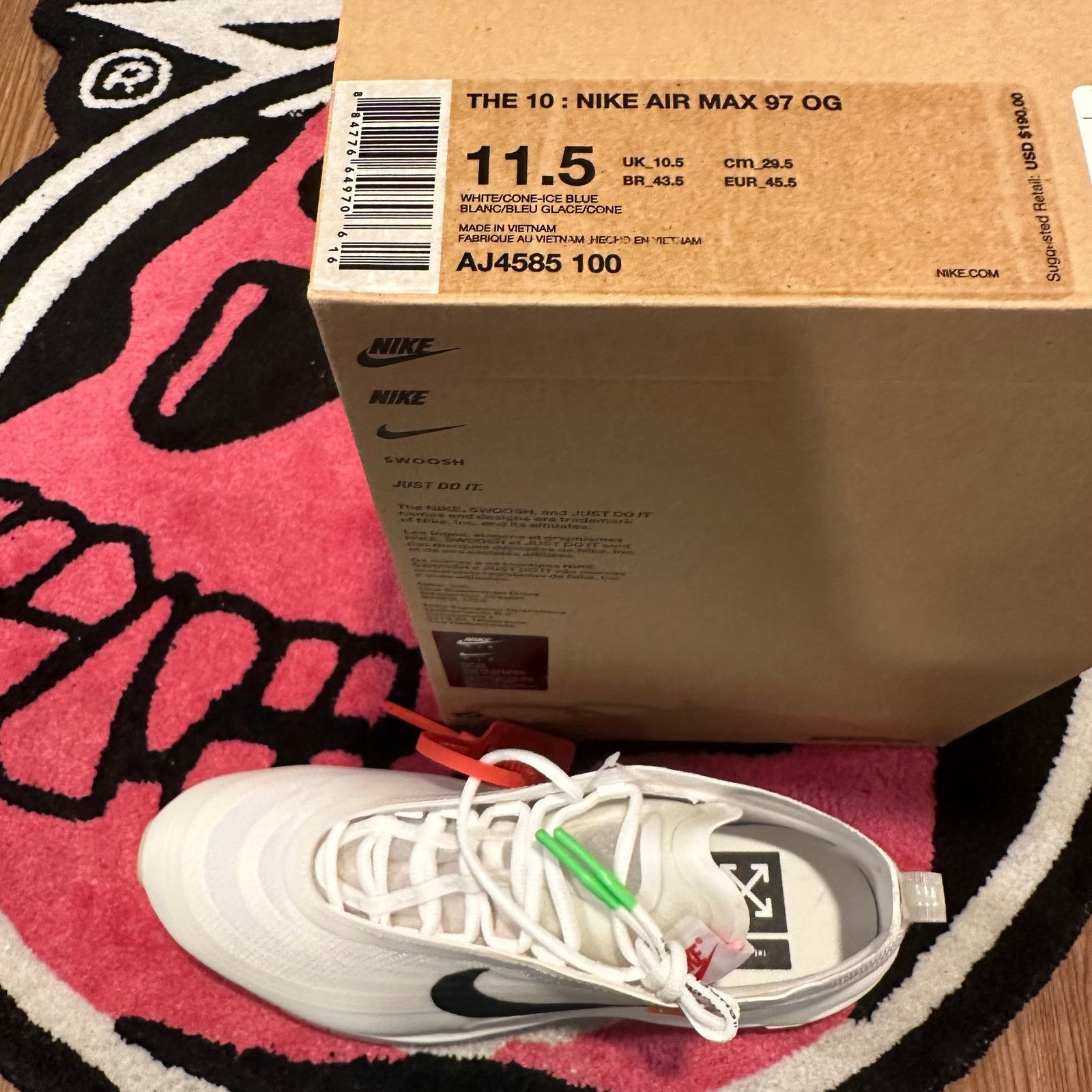 Nike BRAND NEW Nike Air Max 97 Off-White Size US 11.5 / EU 44-45 - 7 Thumbnail